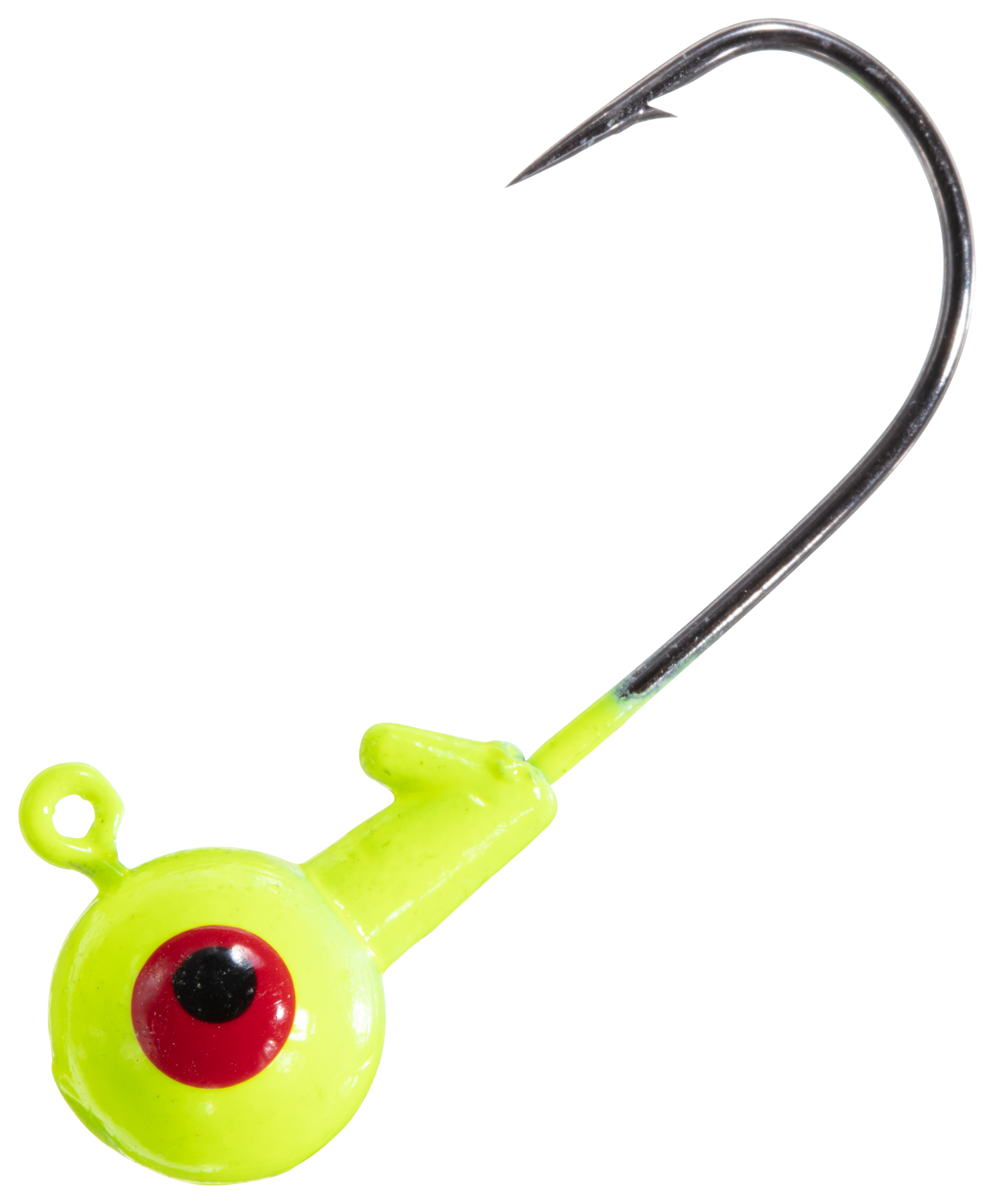 Cabelas Round Jighead with Barb - 3/8 oz. - Chartreuse