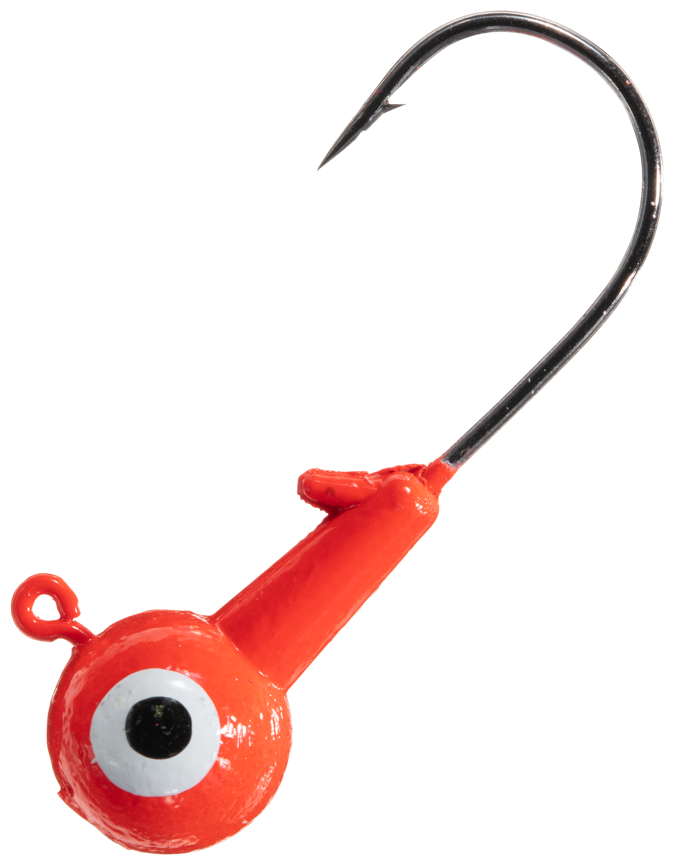 Cabelas Round Jighead with Barb - 3/8 oz. - Fluorescent Red