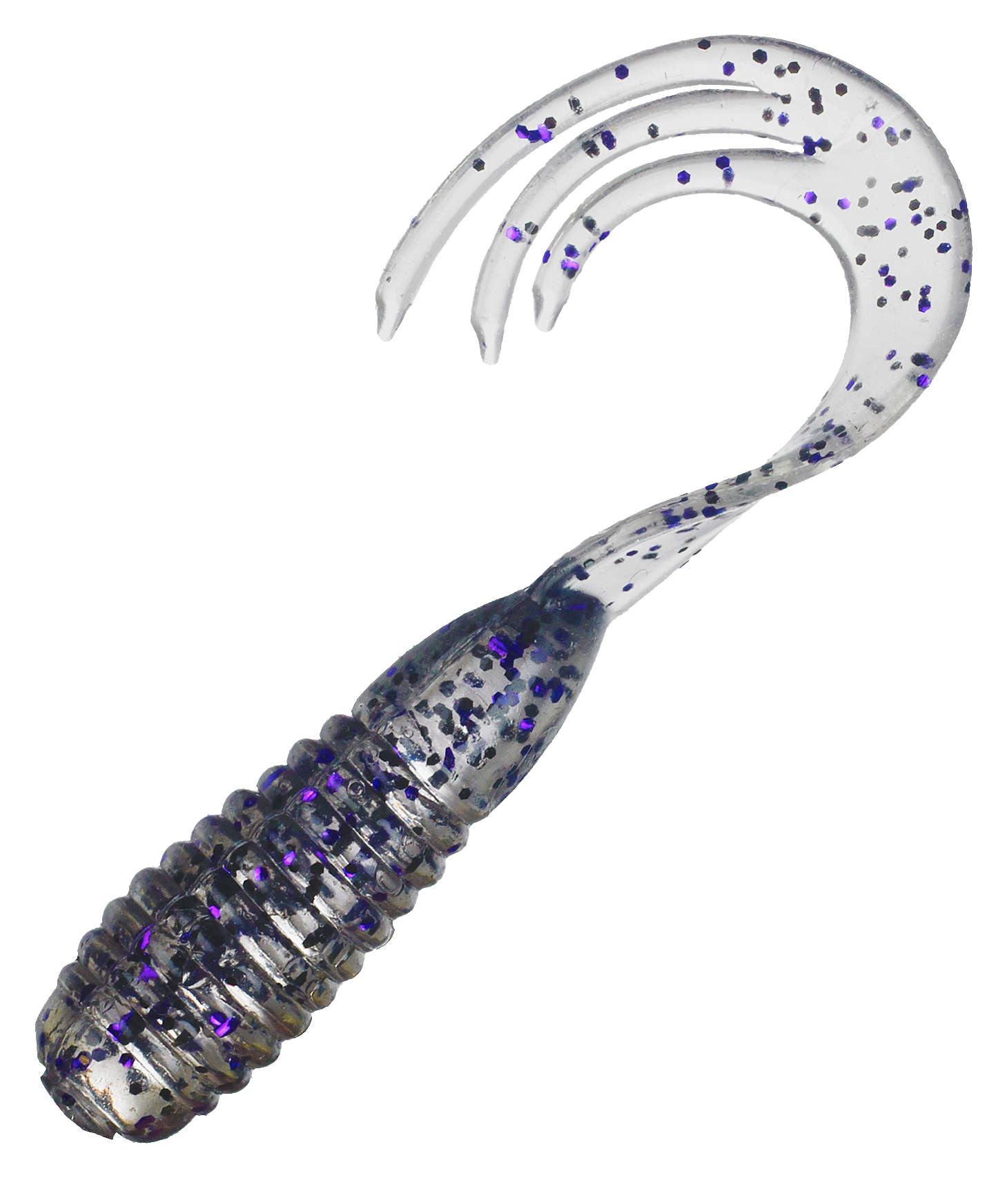 Bass Pro Shops Triple Ripple Grub - 3 - 18 Pack - Smoke Purple Black Fla - 1005758 - Fishing Some grubs just have that strike drawing power and sku 1005758
