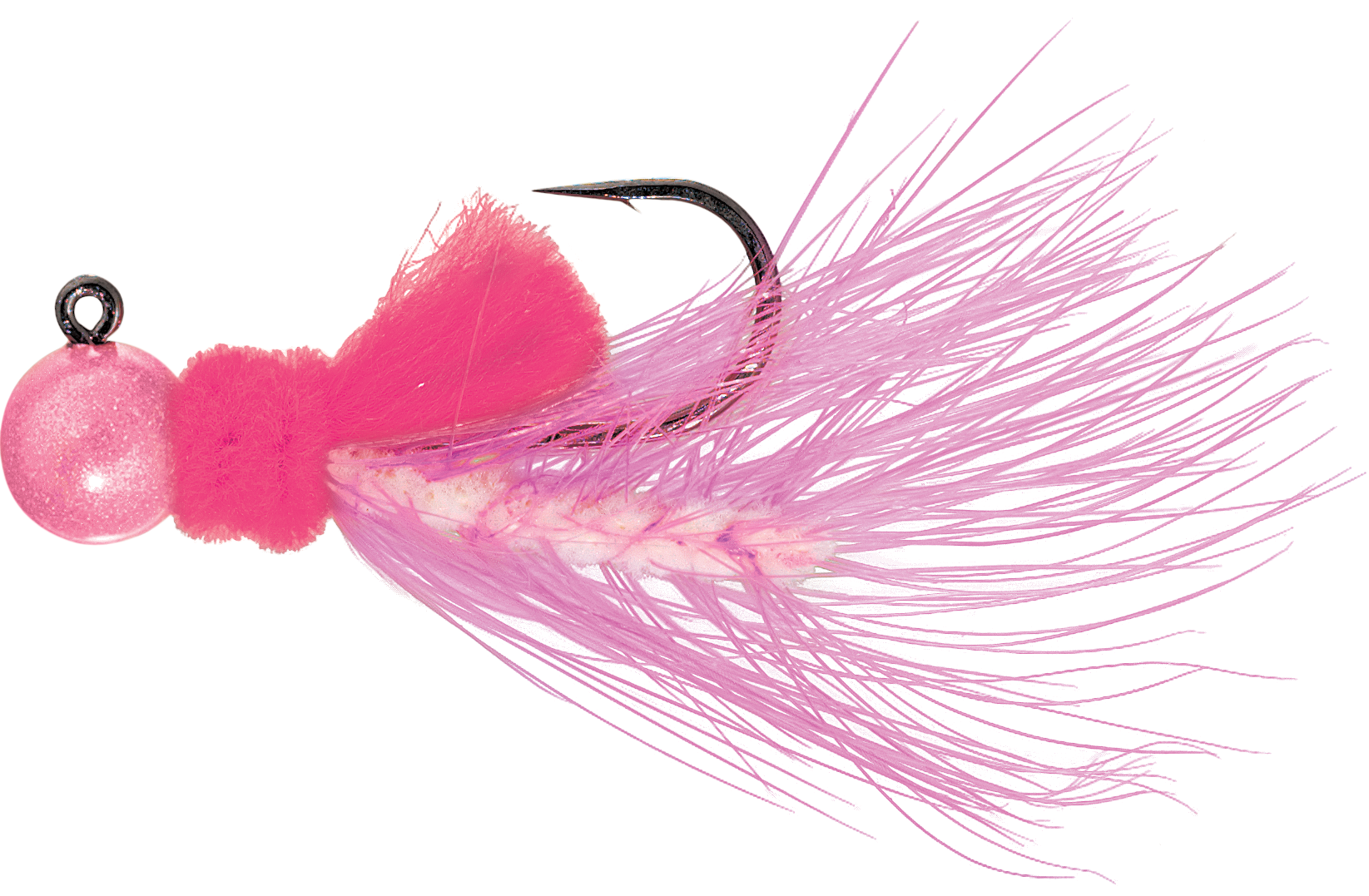 AeroJig Hackle Jig - 1/8 oz. - White/Pink
