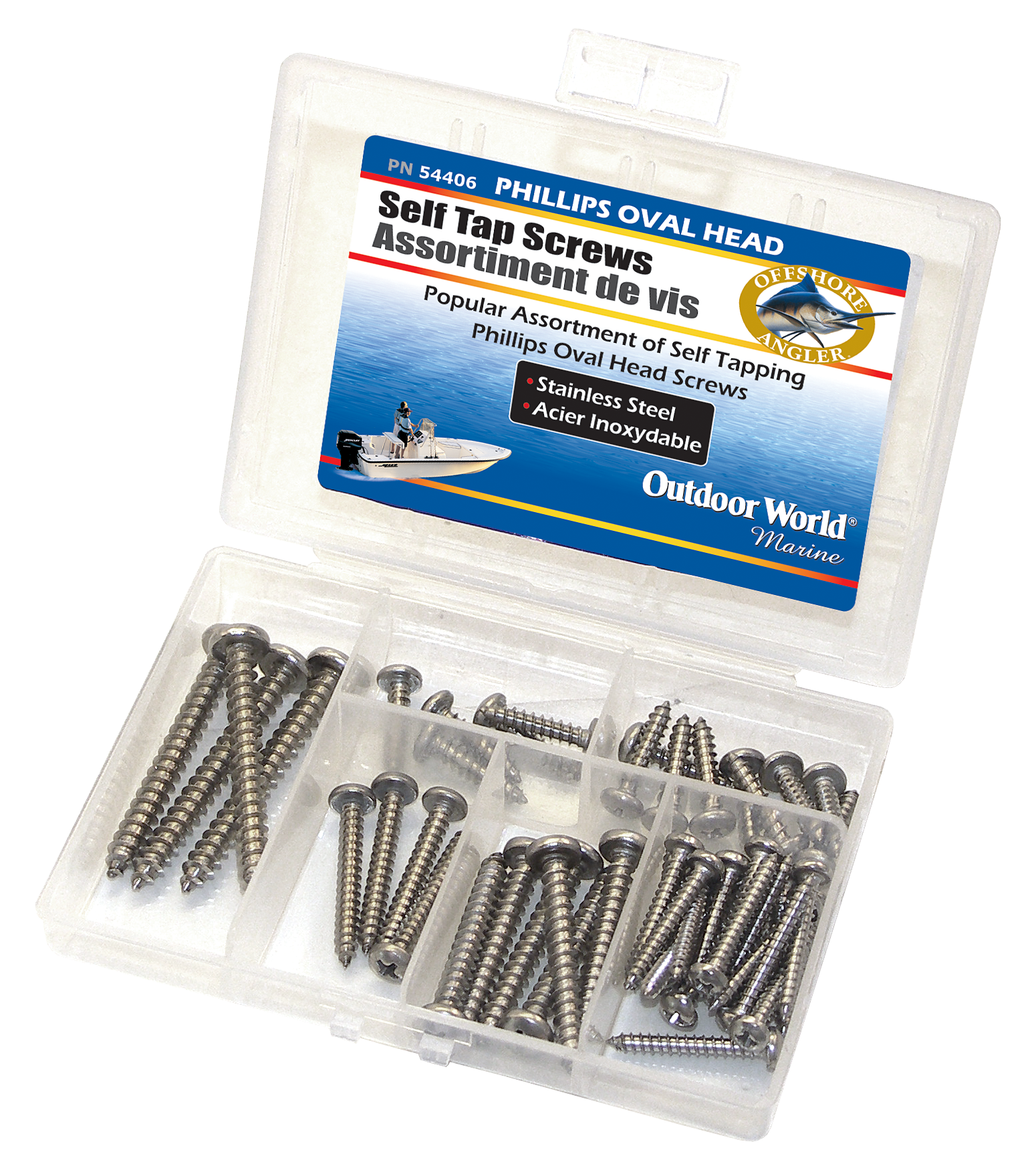 Offshore Angler Self-Tapping Phillips Oval Head Screw Kit