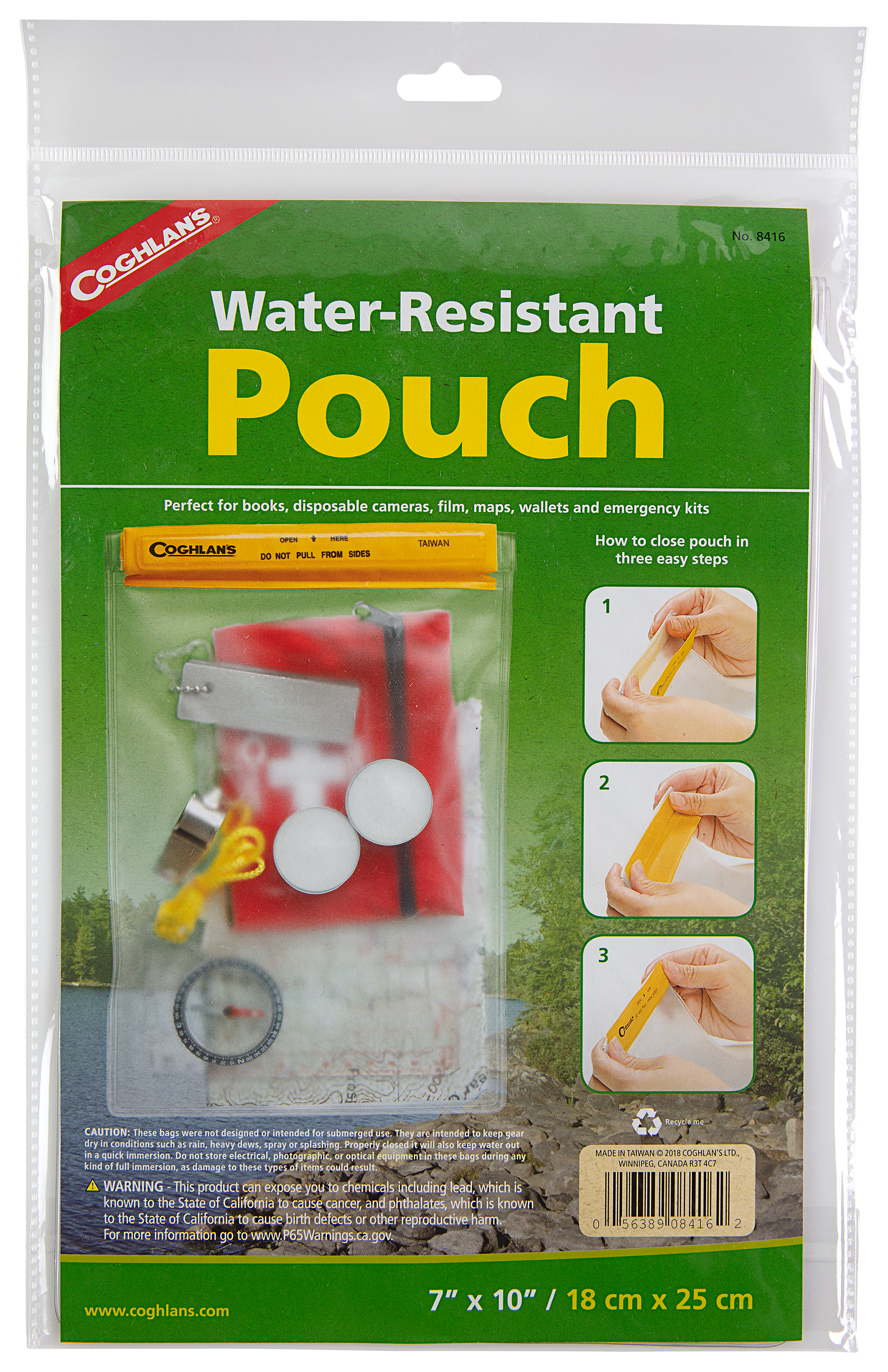 Coghlans Water-Resistant Pouch - 7x10