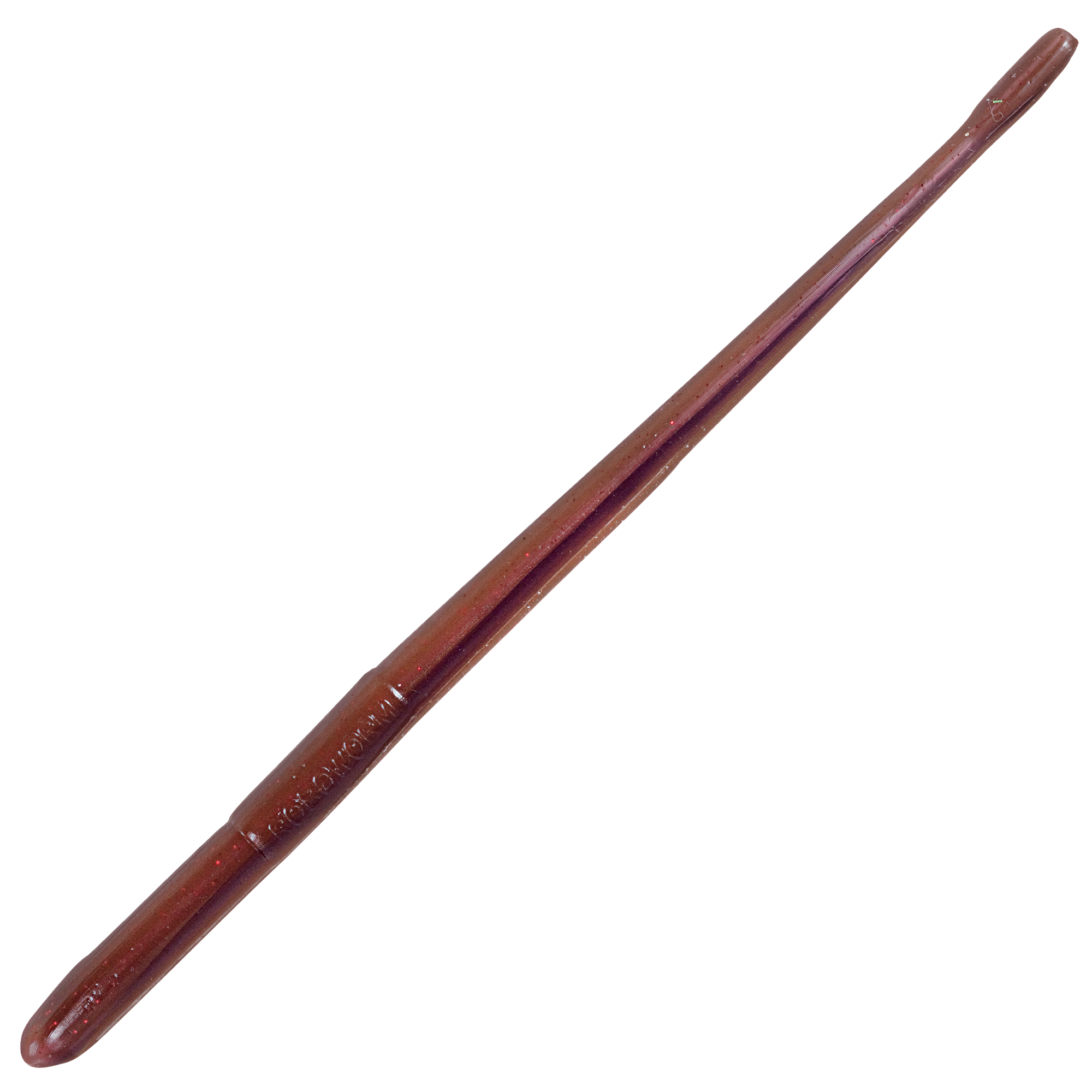 Image of Roboworm 4.5' Straight Worm - Oxblood Light/Red Flake