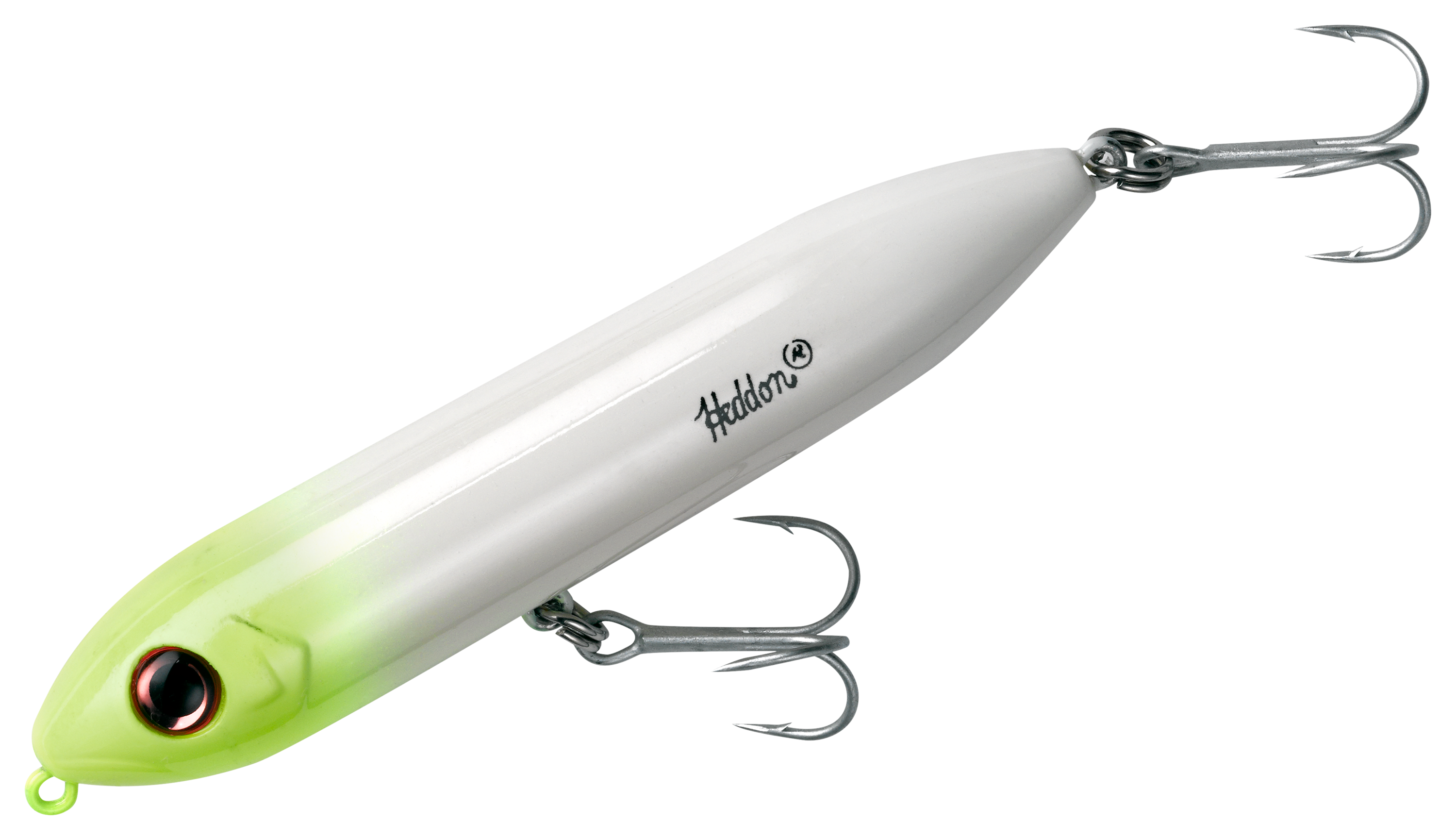 Heddon Saltwater Super Spook Jr. - White/Chartreuse Head