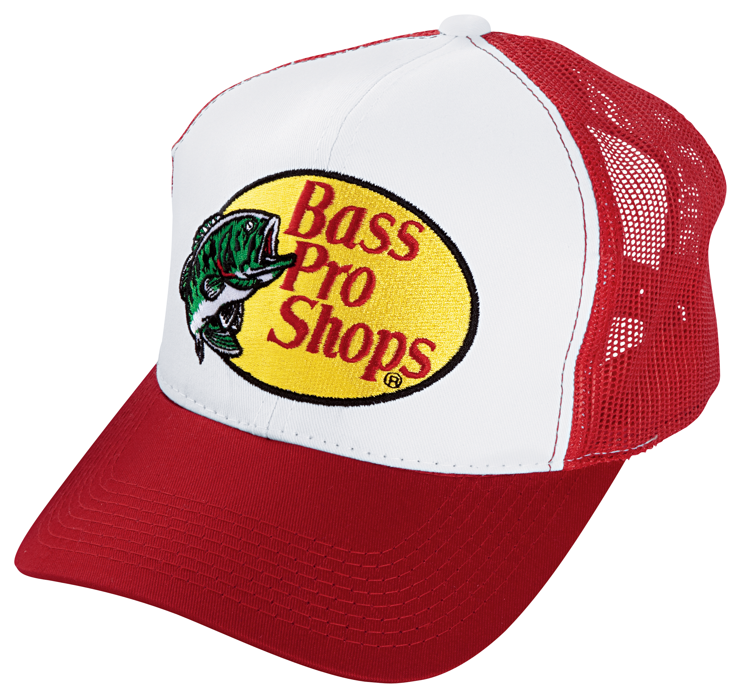 Bass Pro Shops Embroidered Logo Mesh Cap - Red