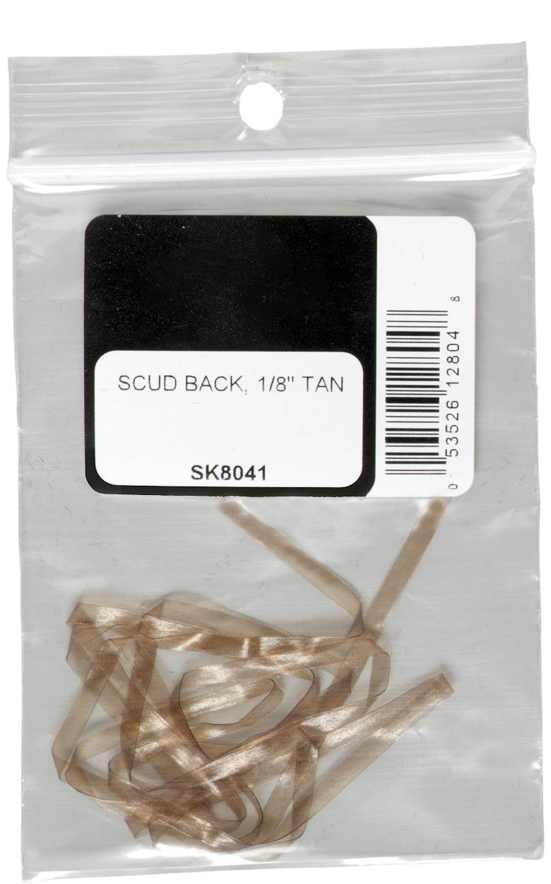 Image of White River Fly Shop Scud Back Material - 1/8″ - Tan