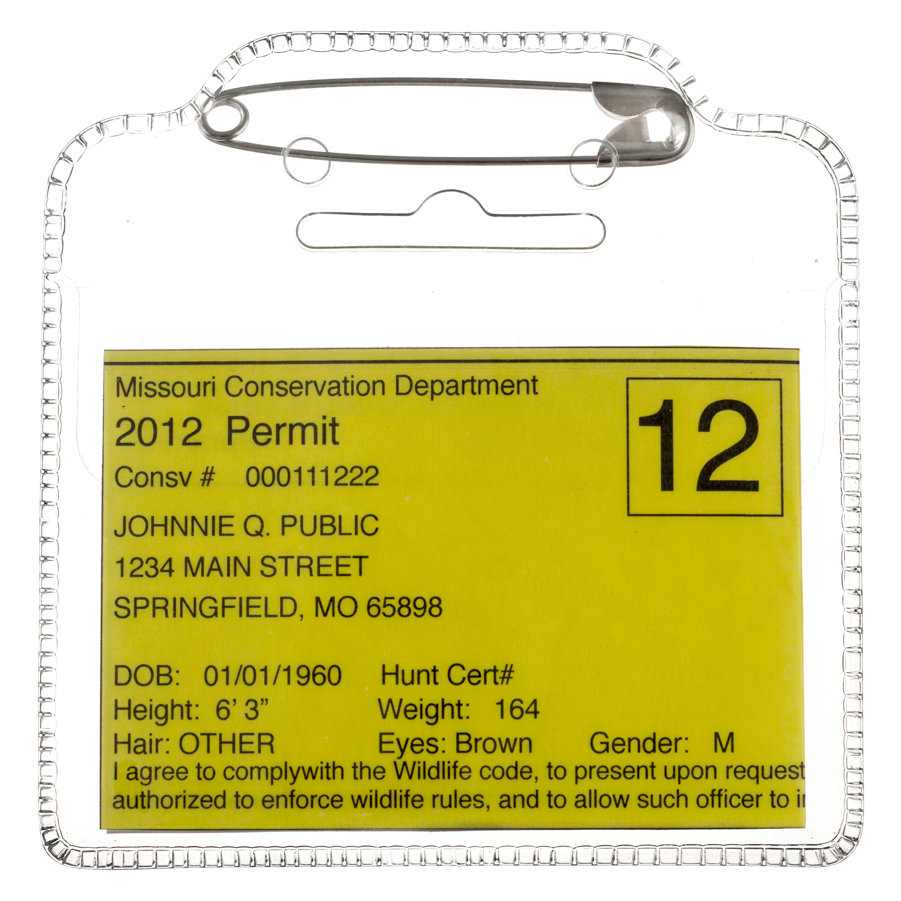 Image of Bass Pro Shops Fishing License Holder