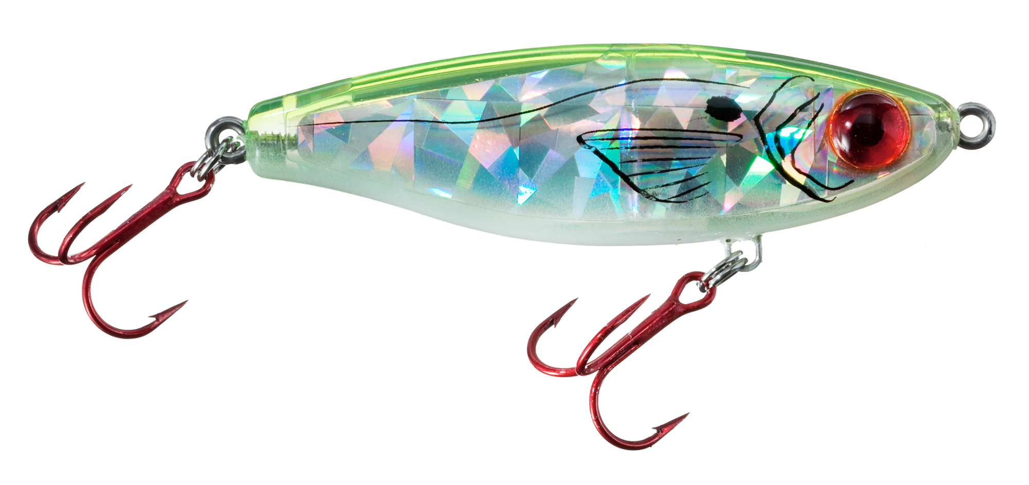 Image of MirrOlure Series III Catch 5 - 3-1/2″ - Chartreuse/Pearl