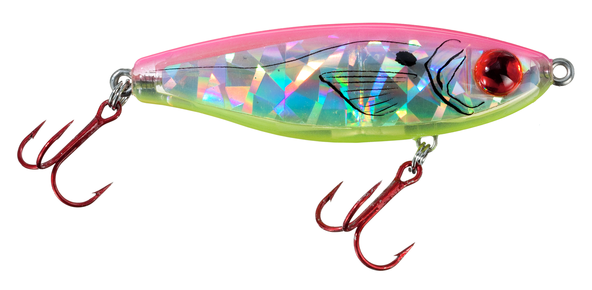 Image of MirrOlure Series III Catch 5 - 3-1/2″ - Pink/Chartreuse