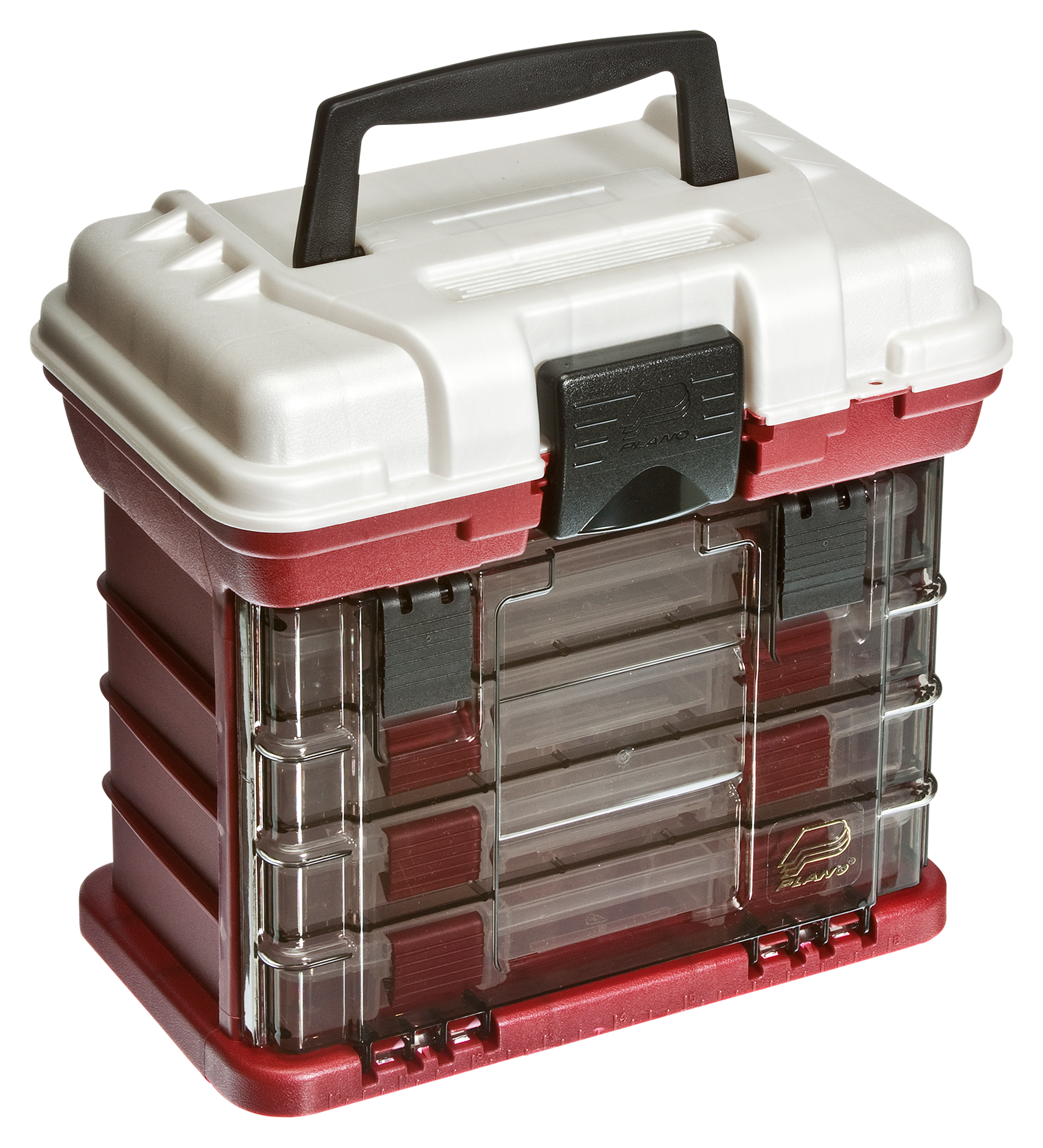 Plano 1354 4-By Rack Tackle System - Red/Silver