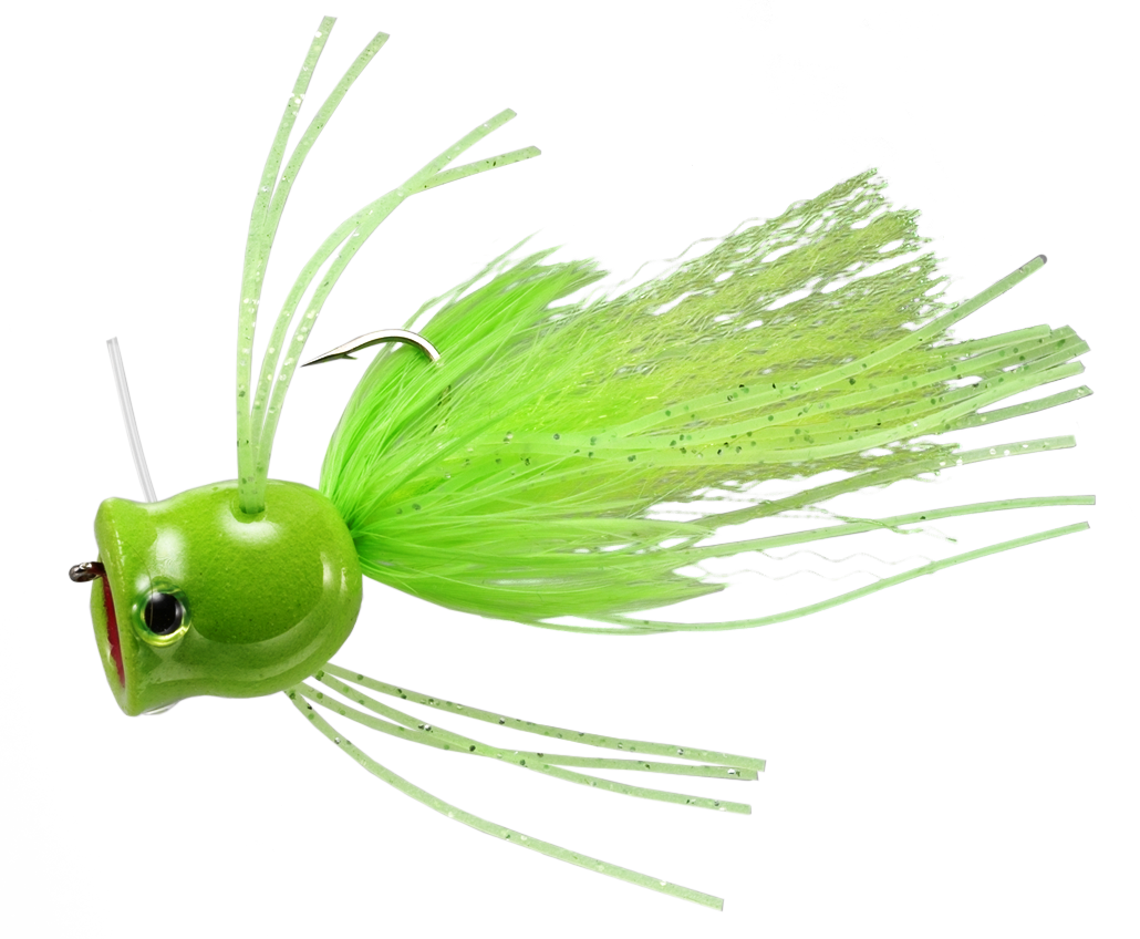 Rainys Pot Belly Foam Frog Fly - Chartreuse