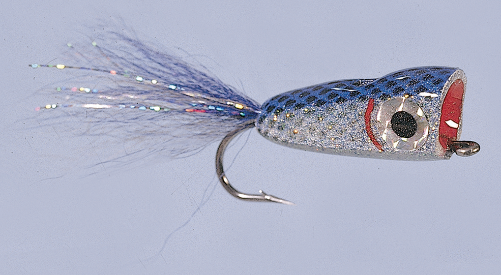 Rainys Saltwater Soft Foam Bubble Head Fly - #2/0 - Blue/Silver