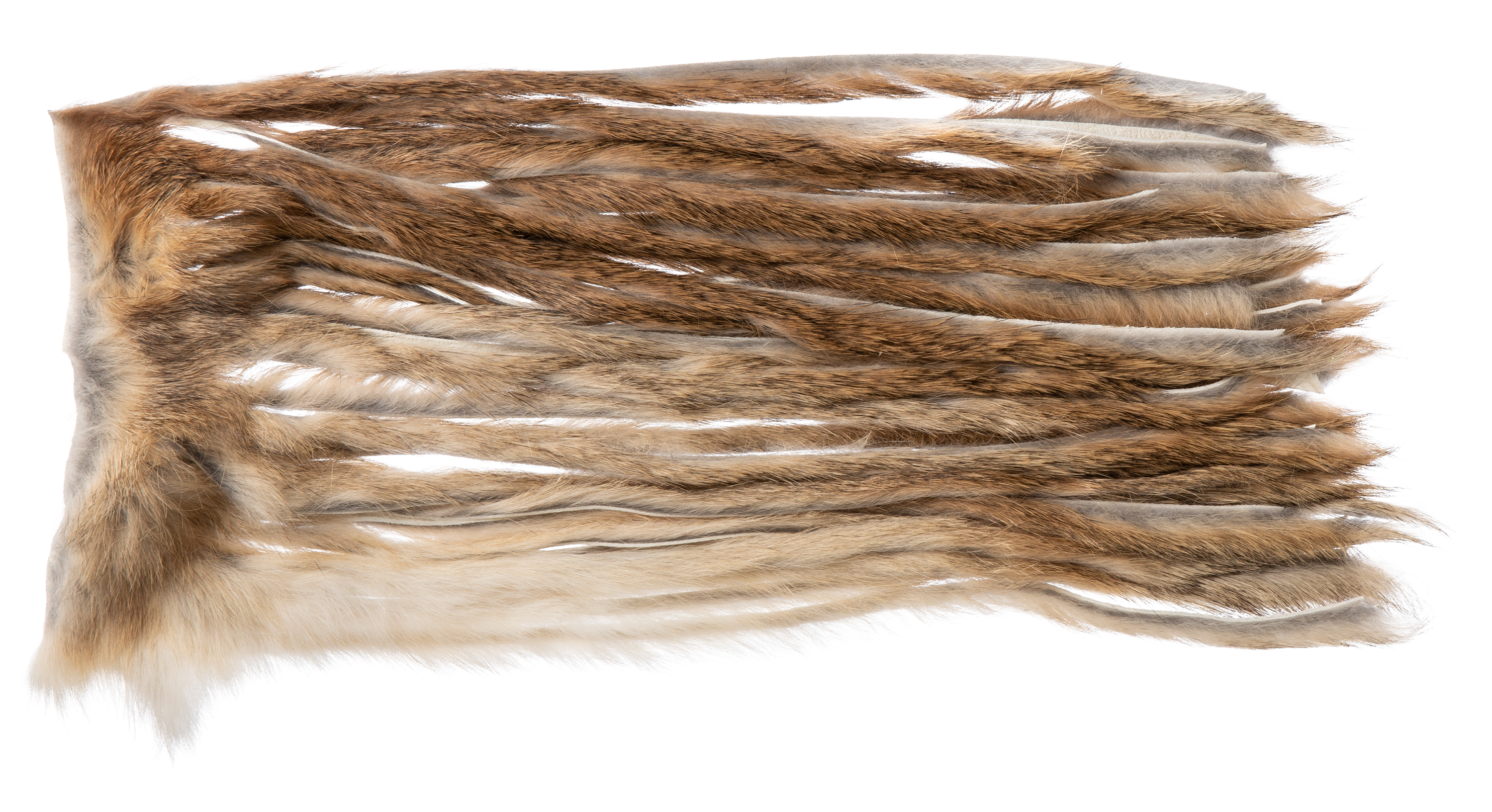 Cabelas Zonked Rabbit Half-Skin Fly Tying Material - Natural Brown