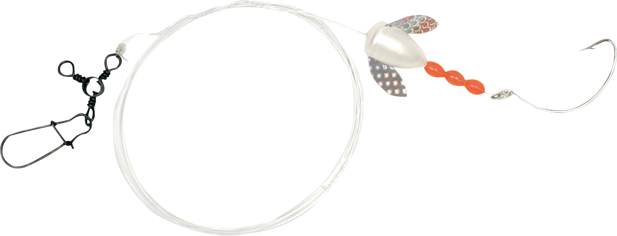 Sea Striker Spin-N-Glo Fluke Rig - White