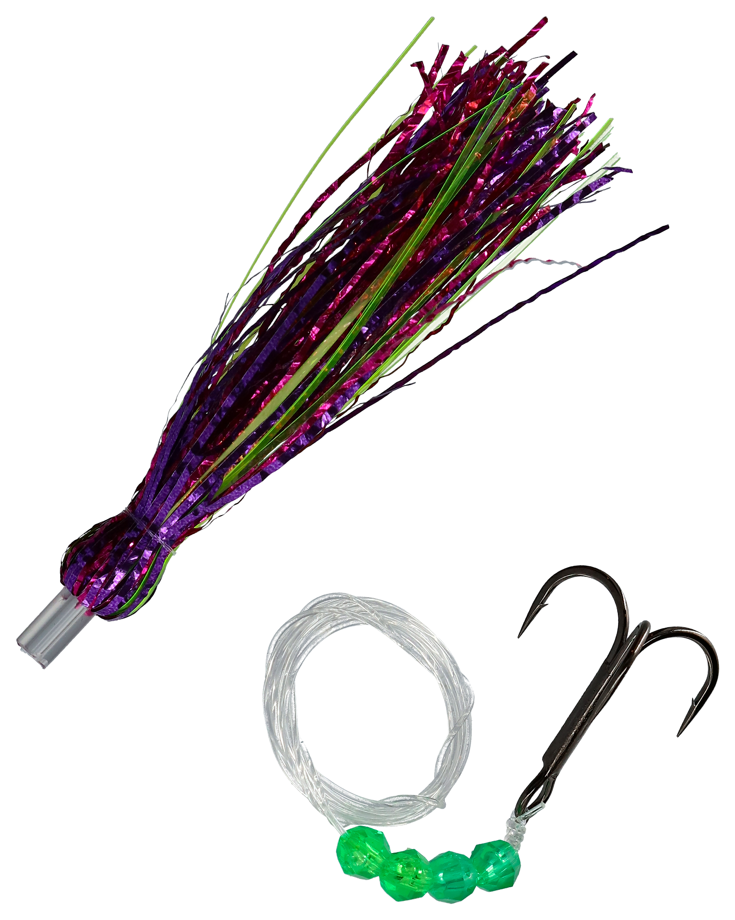 Image of Howie's Tackle Original Howie Fly Rig - 3-1/2″ - Glitter Blue Glow