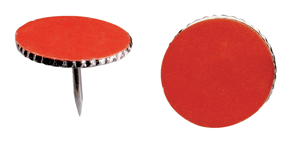 HME Products Reflecting Metal Tacks - Orange