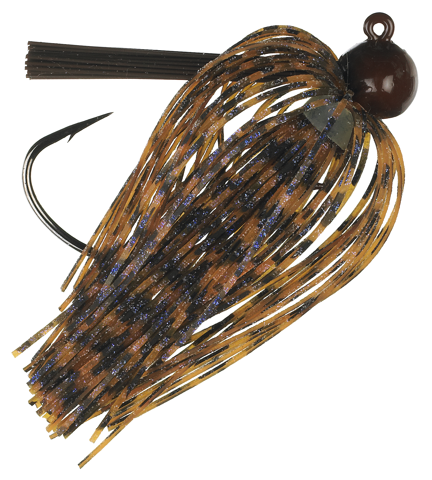 Chompers Skirted Football Jig - 1/4 oz. - Peanut Butter and Jelly