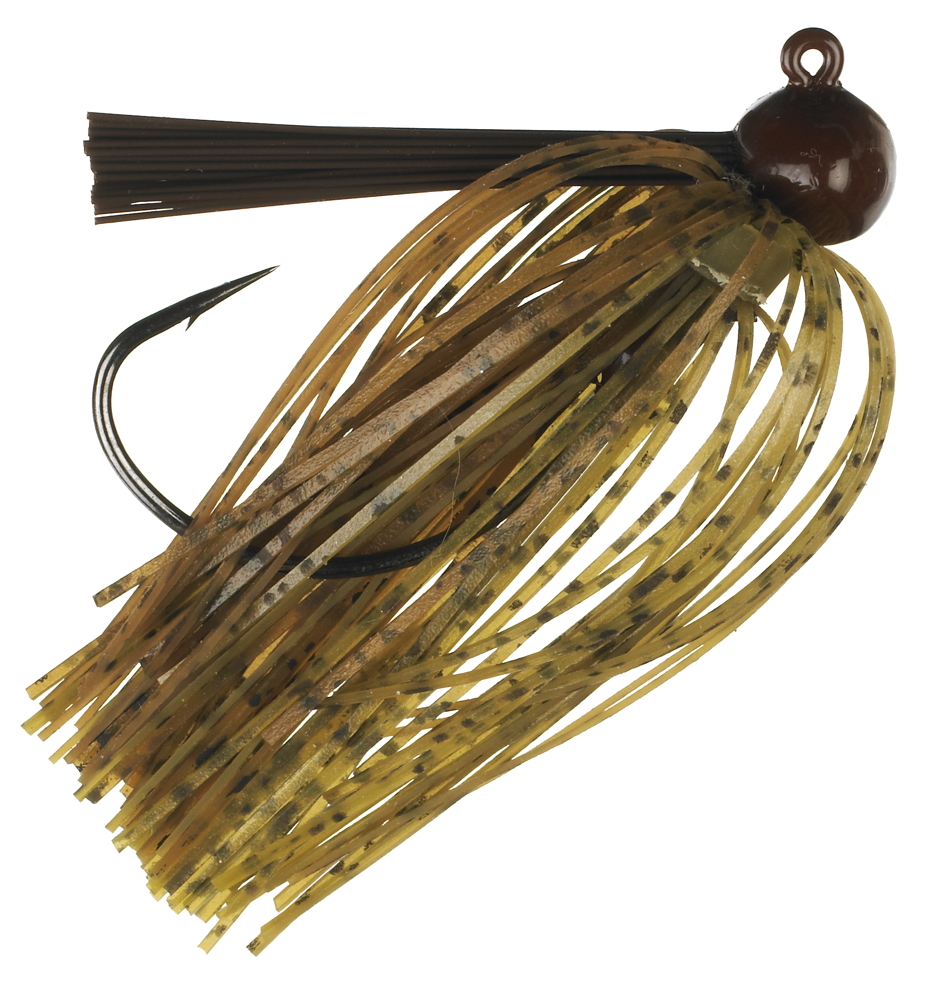 Chompers Skirted Football Jig - 1/4 oz. - Green Pumpkin