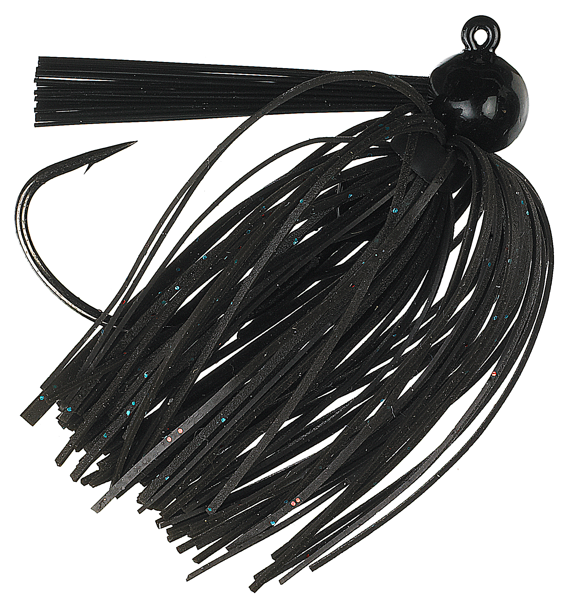 Chompers Skirted Football Jig - 1/2 oz. - Black Firecracker