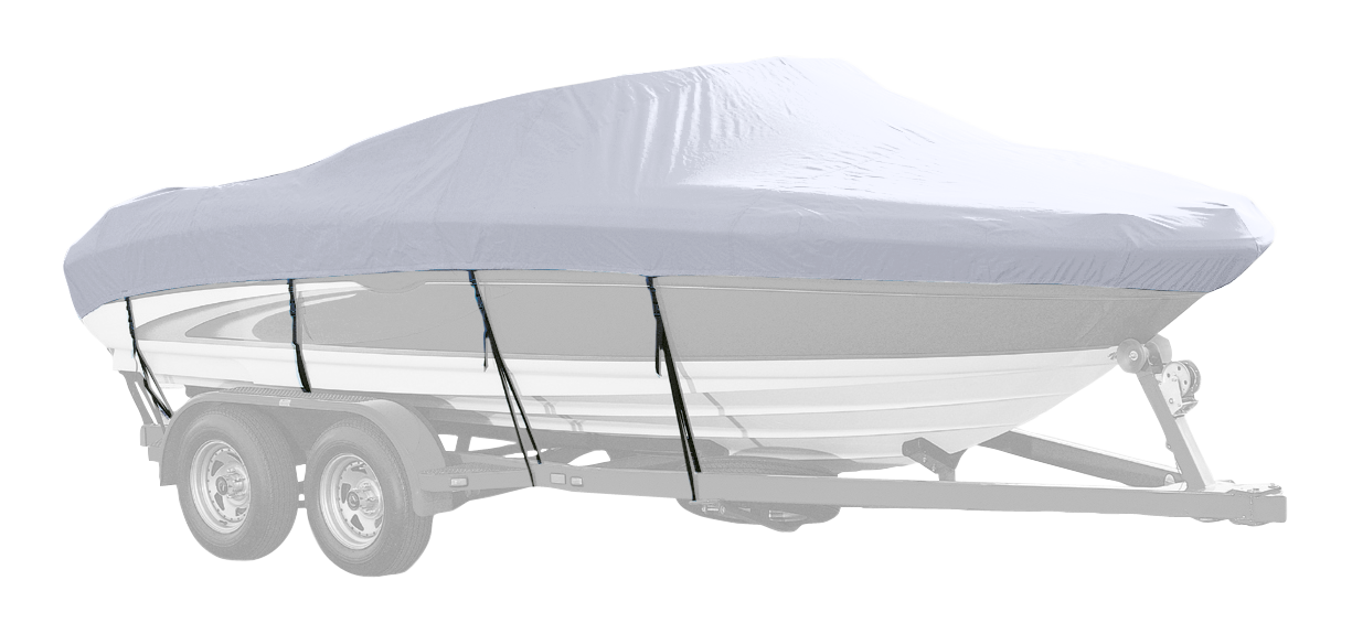 Image of Westland Select Fit Boat Cover for V-Hull Runabout I/O Boats - Arctic Silver - 21'6″-22'5″