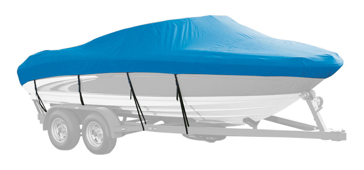 Image of Westland Select Fit Boat Cover for V-Hull Runabout I/O Boats - Sharkskin Blue - 21'6″-22'5″