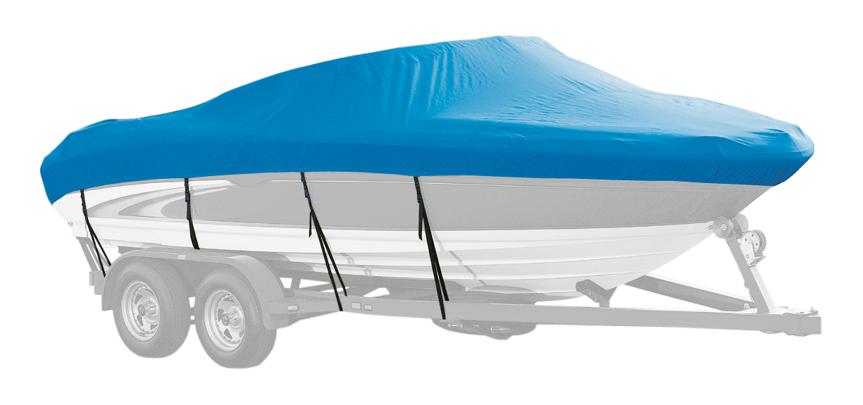 Image of Westland Select Fit Boat Cover for Deck Boats - Sharkskin Blue - 19'6″-20'5″