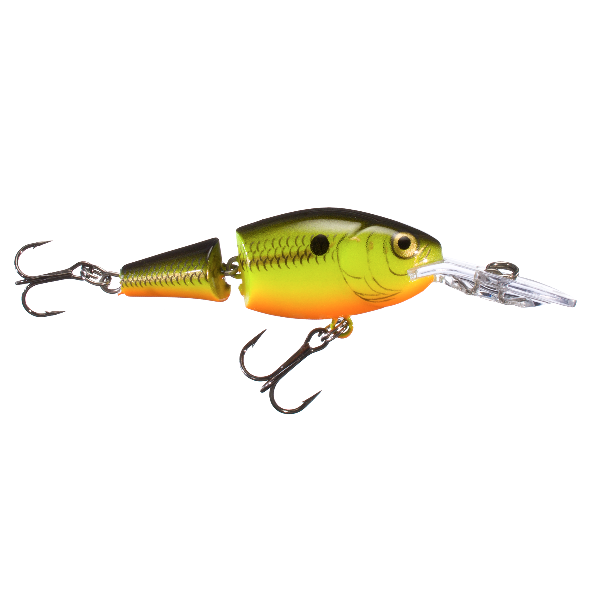 Image of Rapala Jointed Shad Rap - JSR05 - 2' - Chartreuse Black