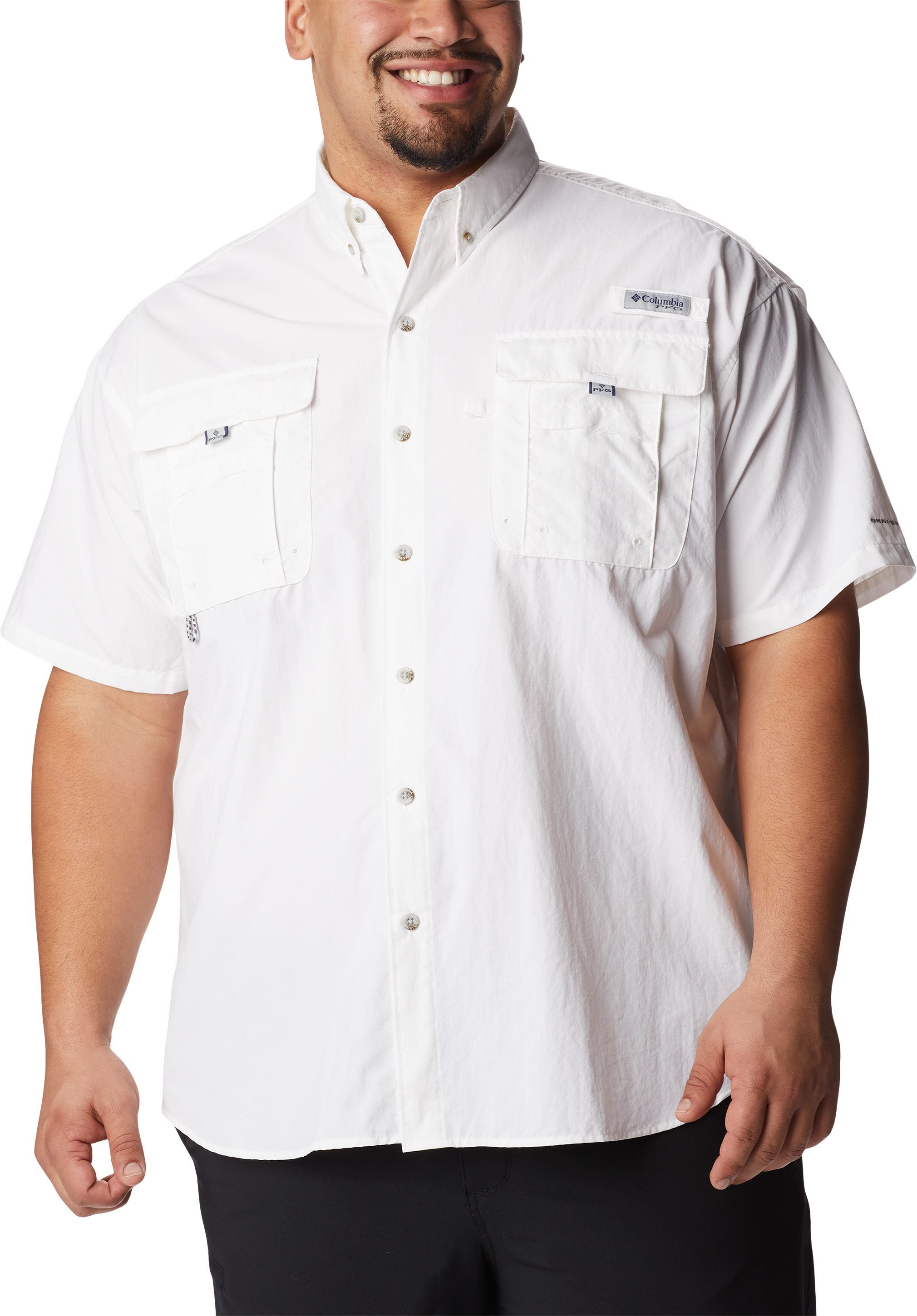 Columbia PFG Bahama II Short-Sleeve Shirt for Men - White - 2XL