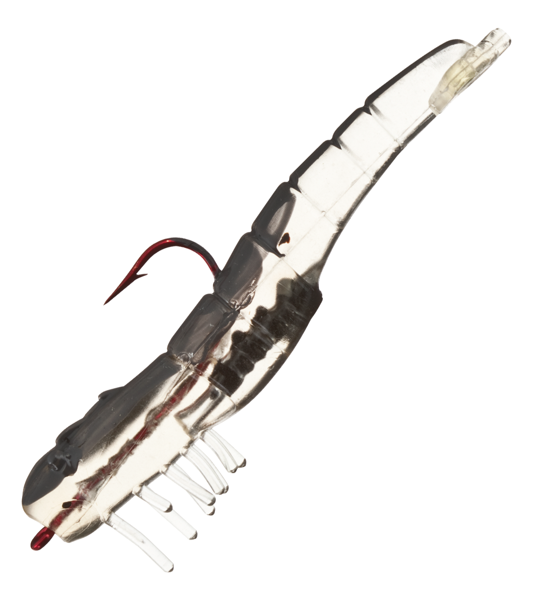 Creme Killer Diller Shrimp Lure - Grey/Red Hook - 4