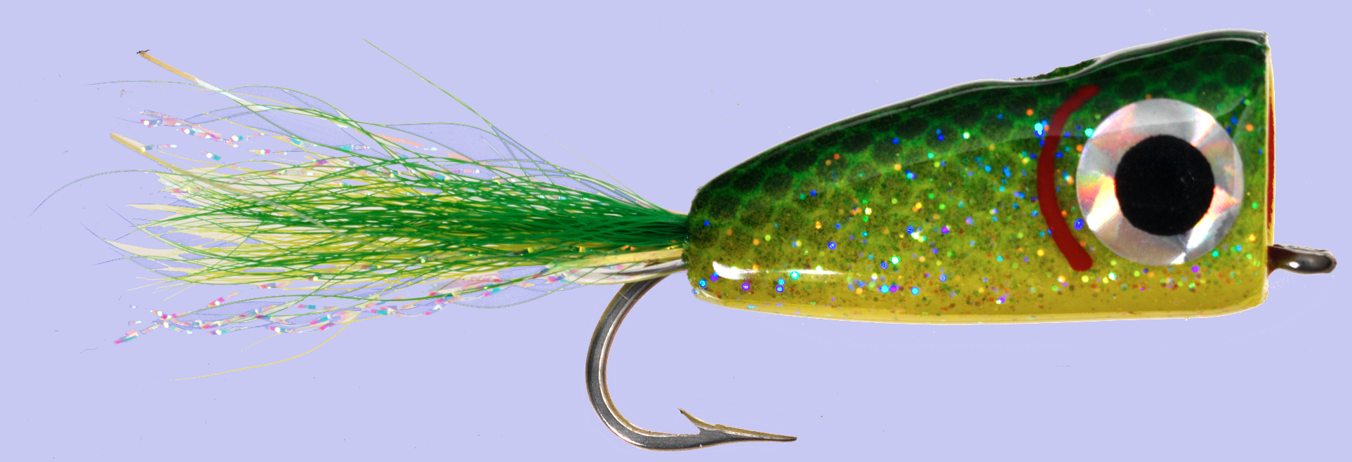 Rainys Saltwater Soft Foam Bubble Head Fly - #4 - Green/Yellow