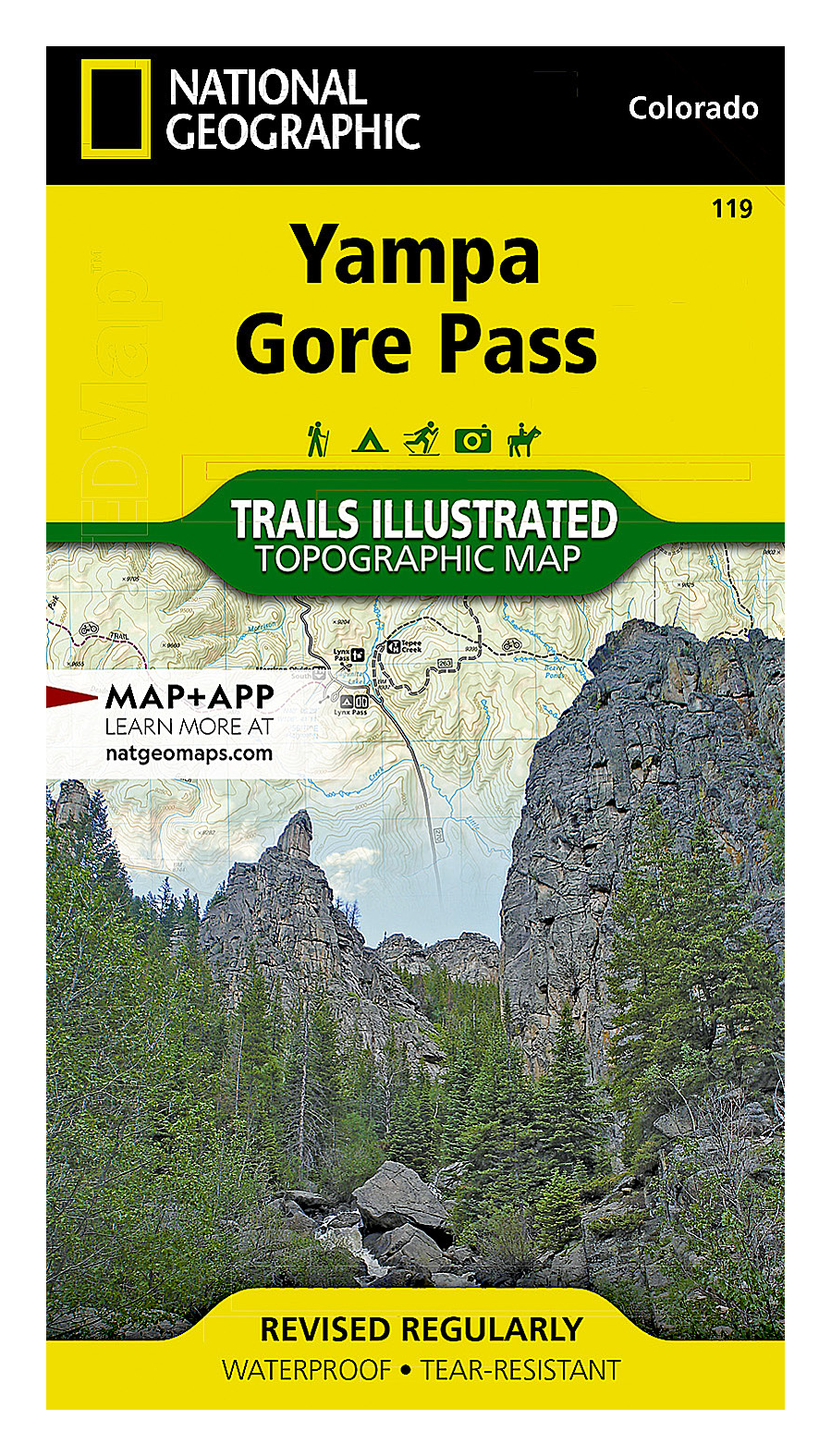 National Geographic Trails Illustrated Topographic Map Guide Series - Colorado - Yampa/Gore Pass - National Geographic