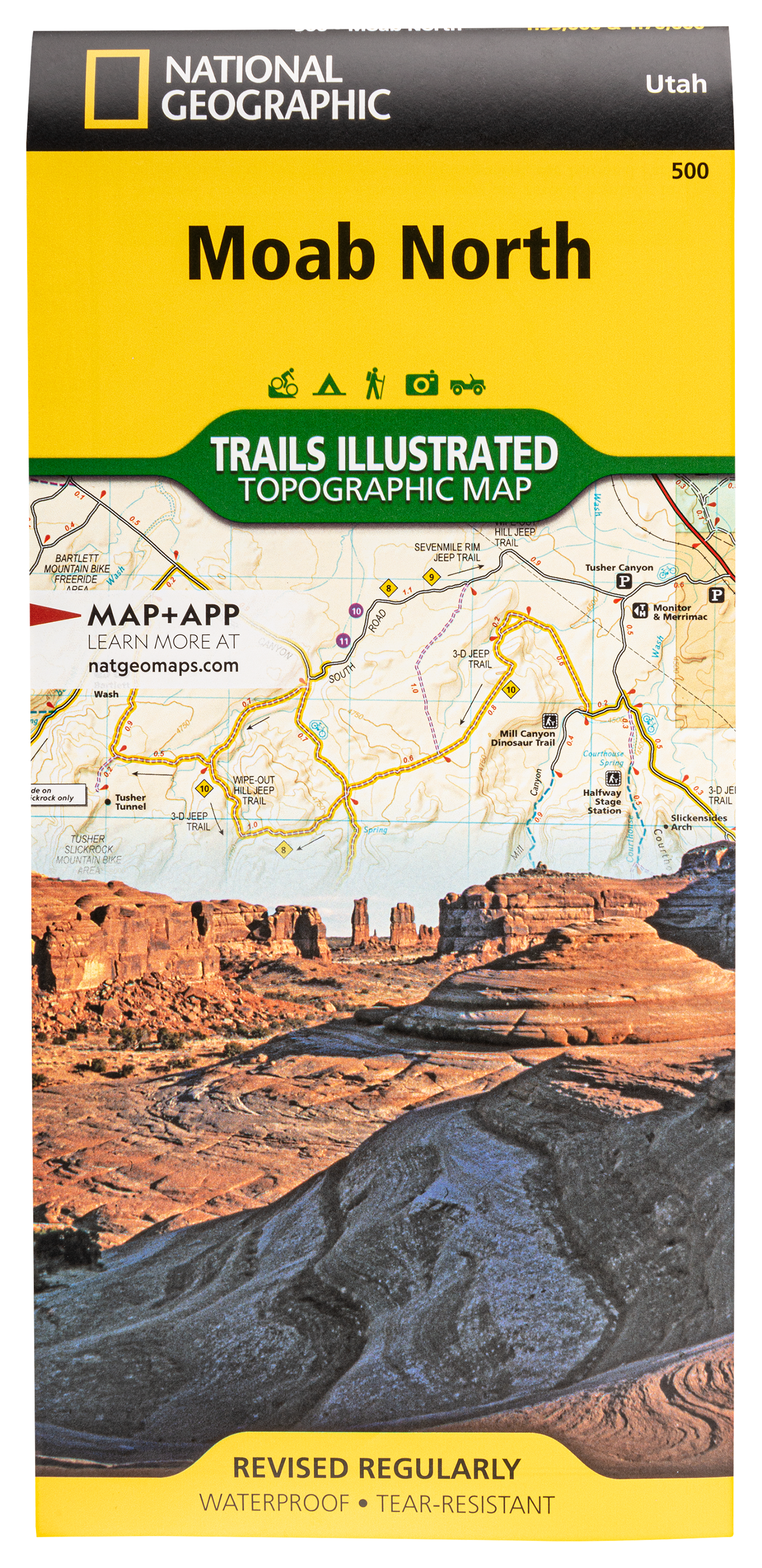 National Geographic Trails Illustrated Topographic Map Guide Series - Utah 