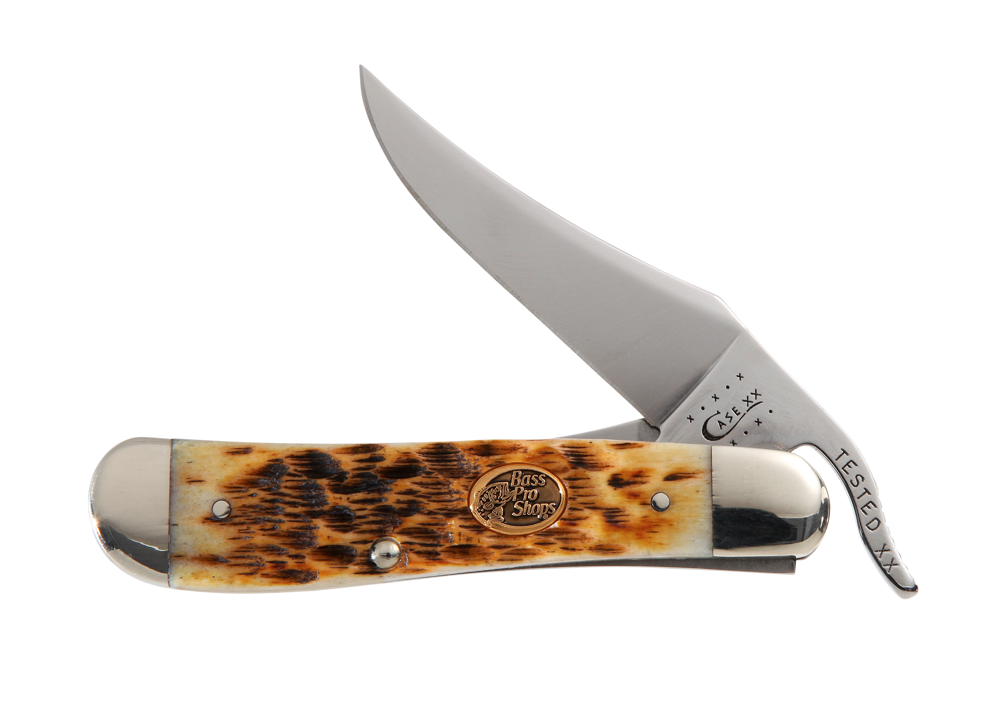 Case Burnt Amber Bone Pocket Knife - Russlock - Case