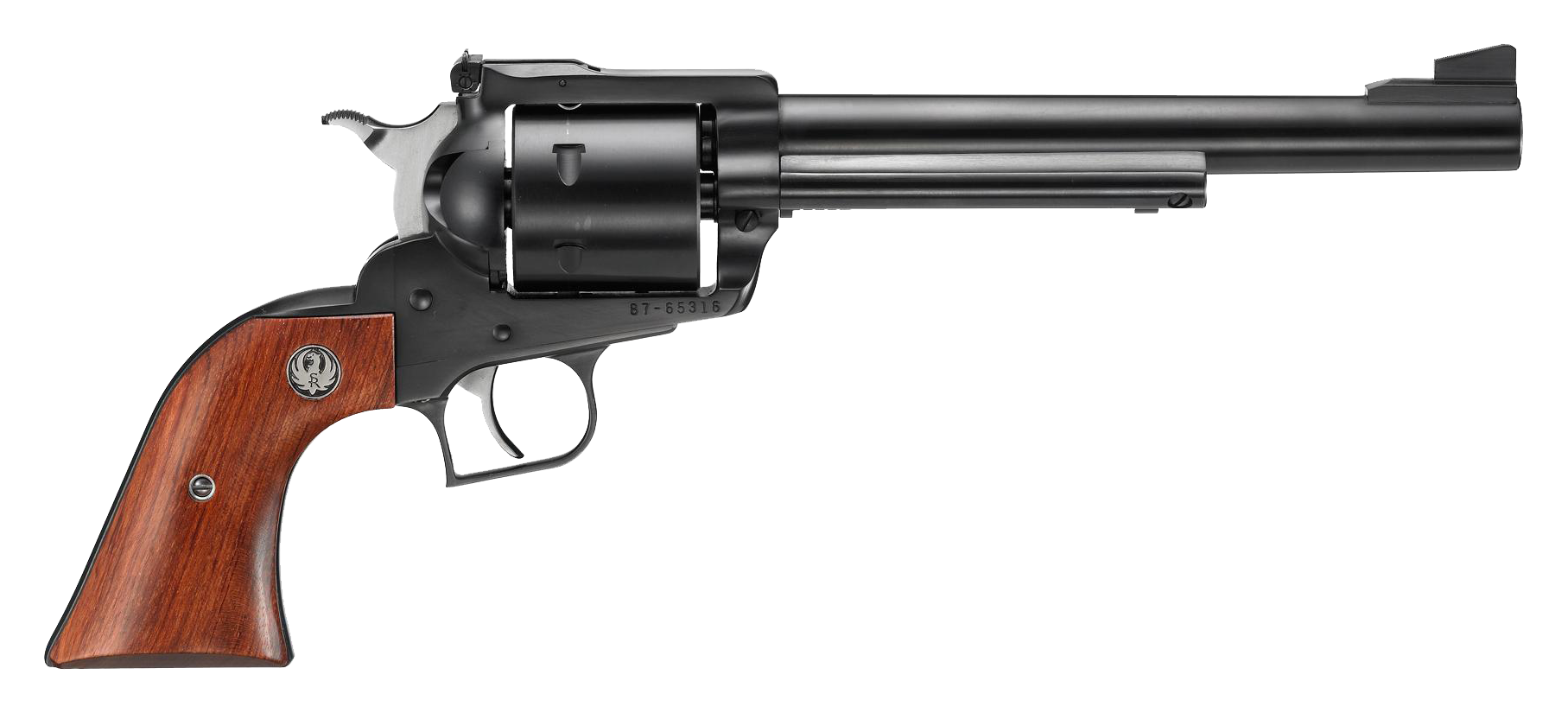 Ruger Super Blackhawk SingleAction Revolver with Unfluted Cylinder  44 Remington Magnum  75