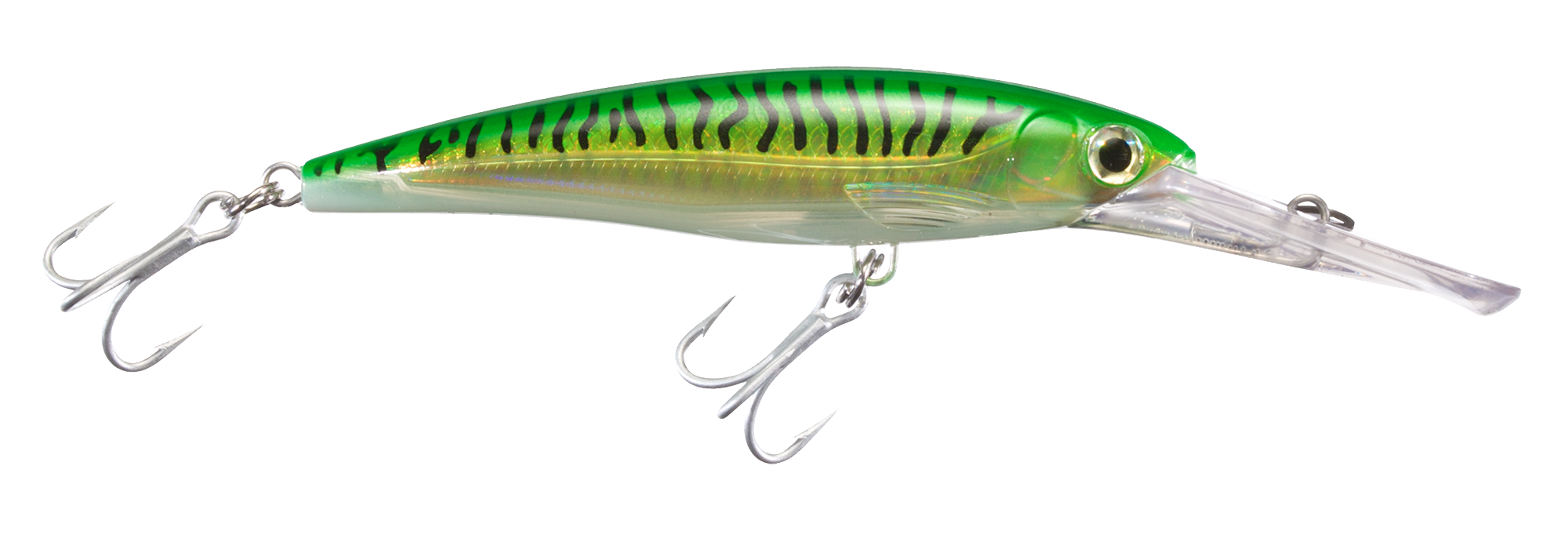 Image of Rapala X-Rap Magnum Series Trolling Lure - Gold Green Mackerel - 5-1/2'