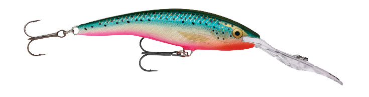 Image of Rapala Deep Tail Dancer - 3-1/2″ - 7/16 oz. - Rainbow Trout Flash