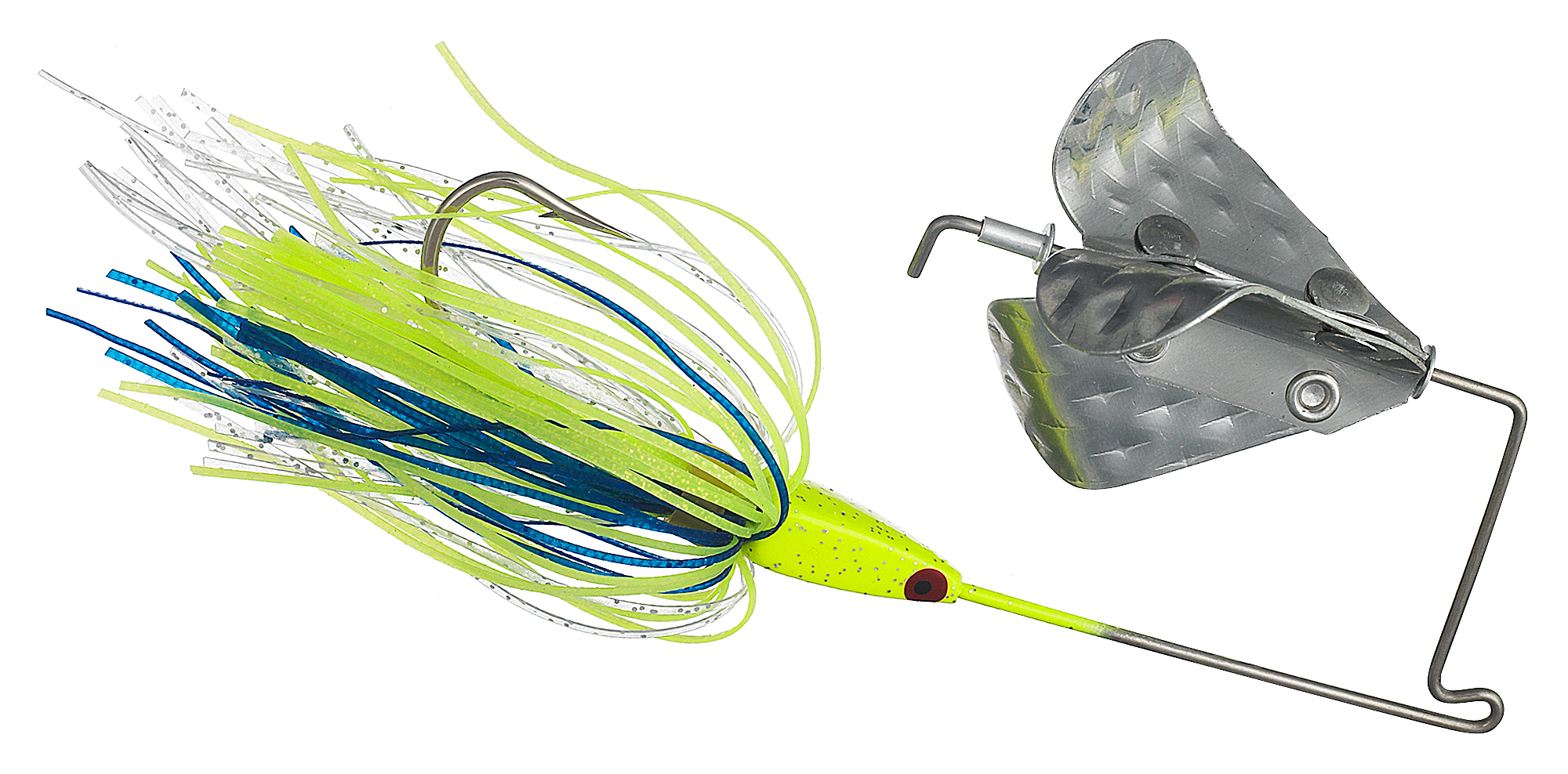 Strike King Strike King Tri-Wing Buzz King - 3/16 oz. - Chartreuse/Blue - $6.99 at Cabela's Program