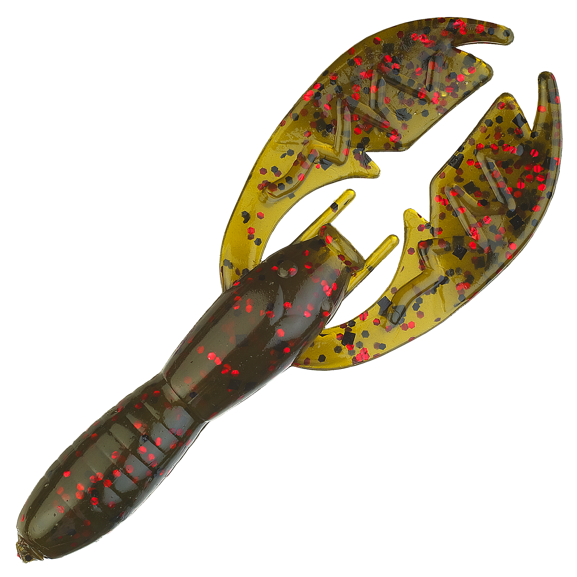 NetBait Baby Paca Craws - 4 - Green Pumpkin Red Flake