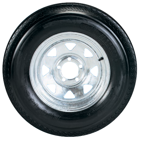 C.E. Smith Galvanized Replacement Tire and Wheel Assemblies - F78x14C 5 Lug