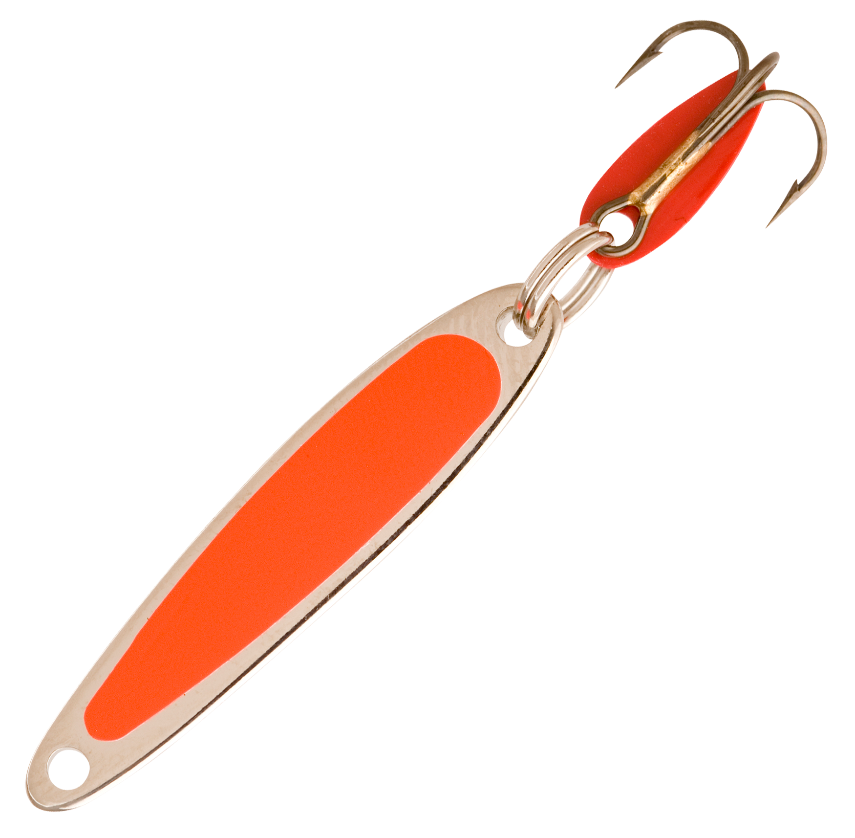 Bay de Noc Swedish Pimple - 1-3/4, 1/4 oz. - Fluorescent Orange/Nickel
