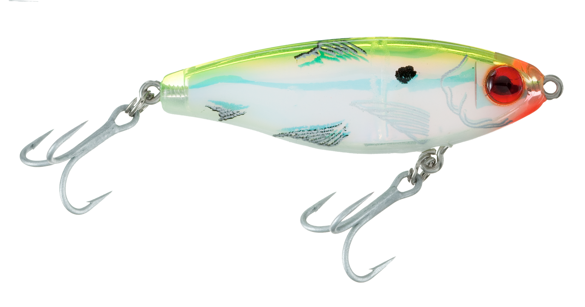 Image of MirrOlure MirrOdine Suspending Twitchbait - 2-5/8″ - Chartreuse Back/Pearl