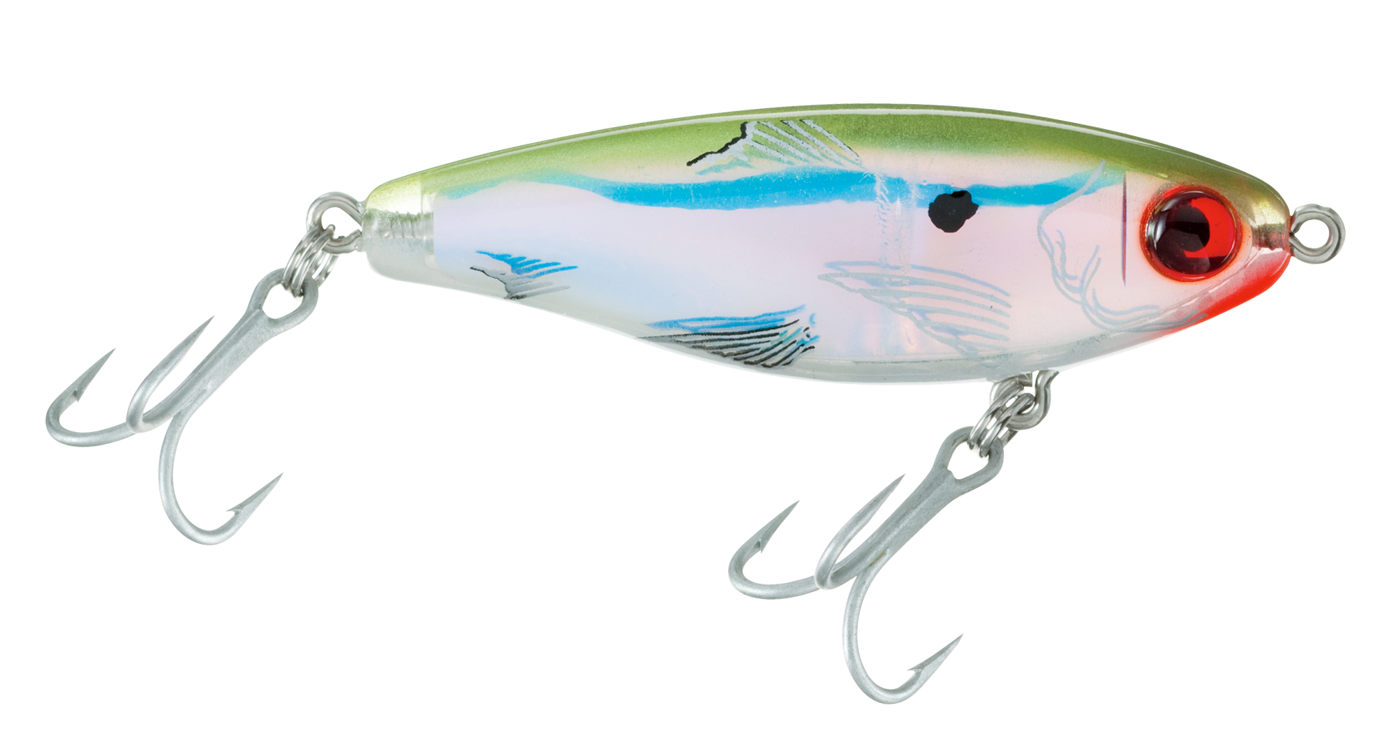 Image of MirrOlure MirrOdine Suspending Twitchbait - 2-5/8″ - Bayou Green Back Pearl