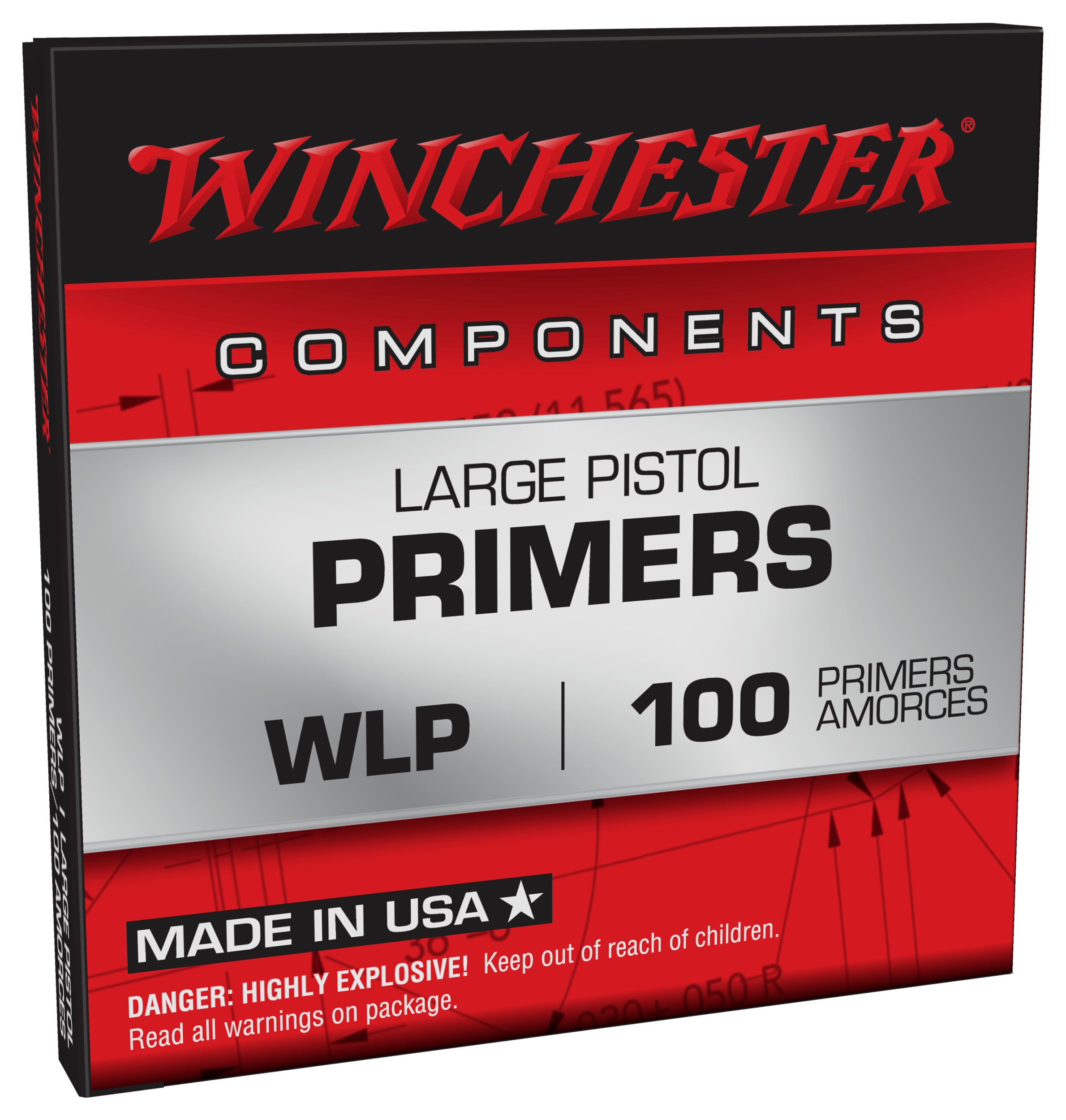 Winchester Large Pistol Primers - 7 - 100 - Winchester