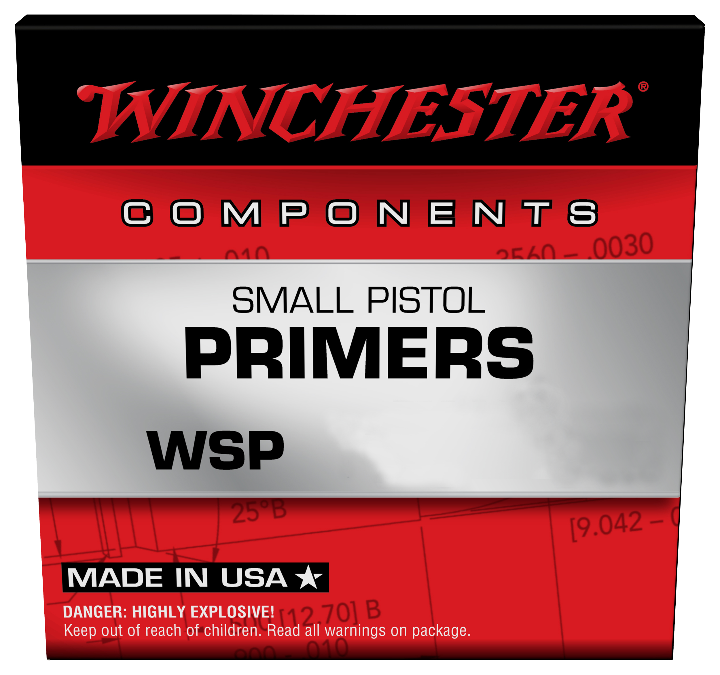 Winchester Small Pistol Primers - 1-1/2 - 100 - Winchester