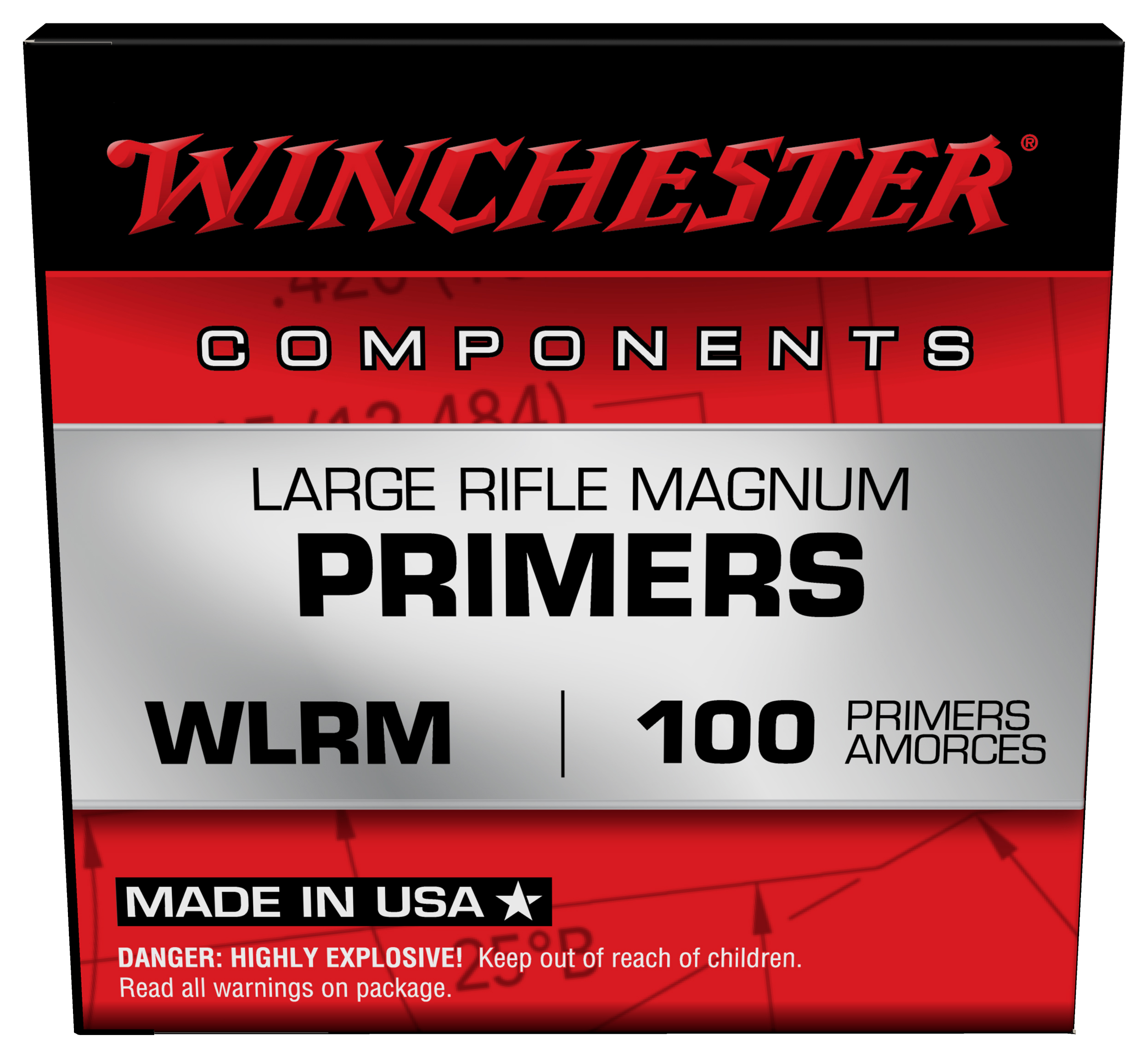 Winchester Large Rifle Magnum Primers - 8-1/2 - 100 - Winchester