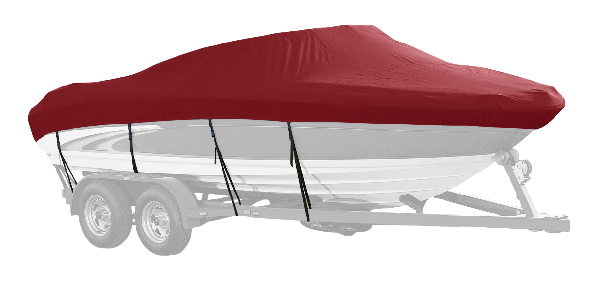 Image of Westland Select Fit Boat Cover for Deck Boats - Burgundy - 19'6″-20'5″