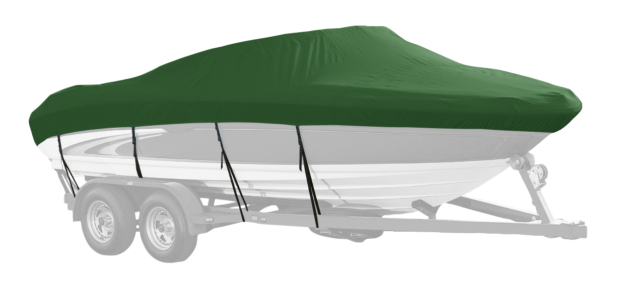 Image of Westland Select Fit Boat Cover for Deck Boats - Forest Green - 19'6″-20'5″