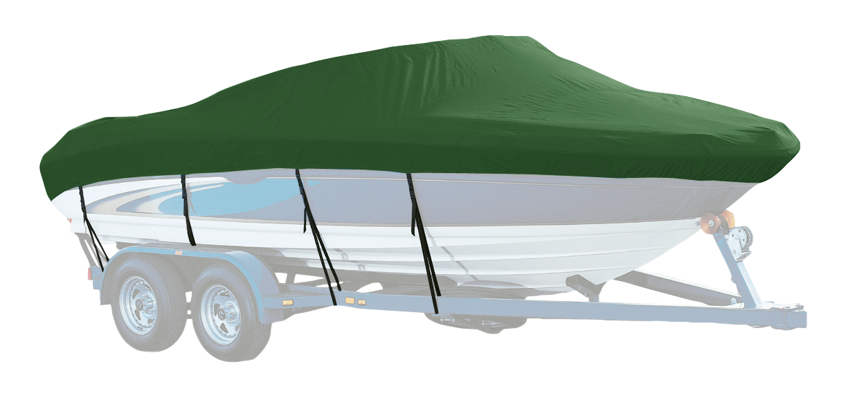 Image of Westland Select Fit Boat Cover for Flats Boats - Forest Green - 16'6″-17'5″