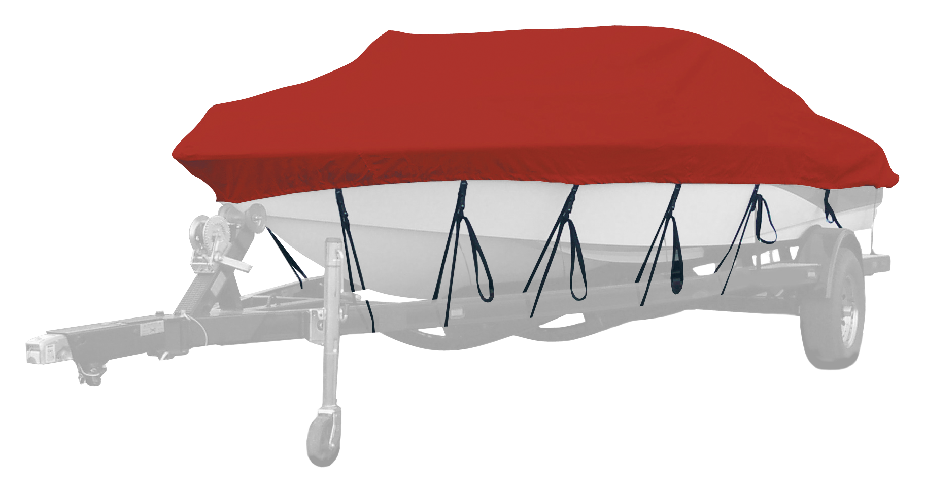 Image of Westland Select Fit Boat Cover for Fish and Ski Boats - 16'6'-17'5' - Burgundy