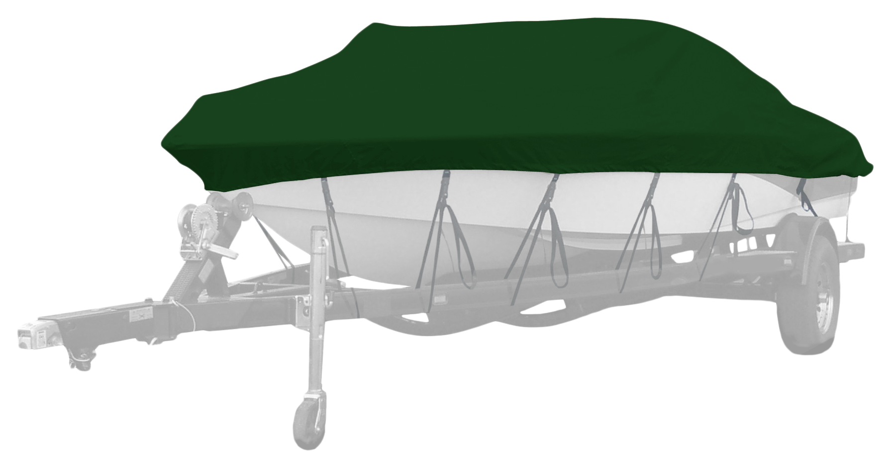 Image of Westland Select Fit Boat Cover for Center Console Boats - Forest Green - 16'6″-17'5″